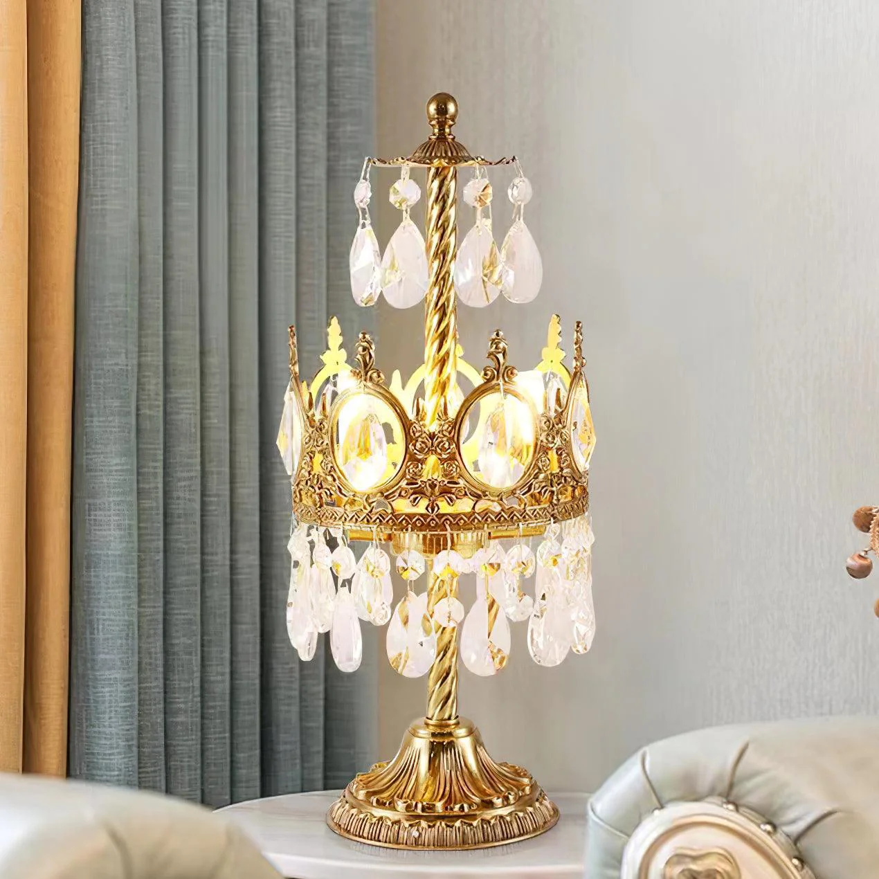 Vintage Crystal Table Light - Image 18