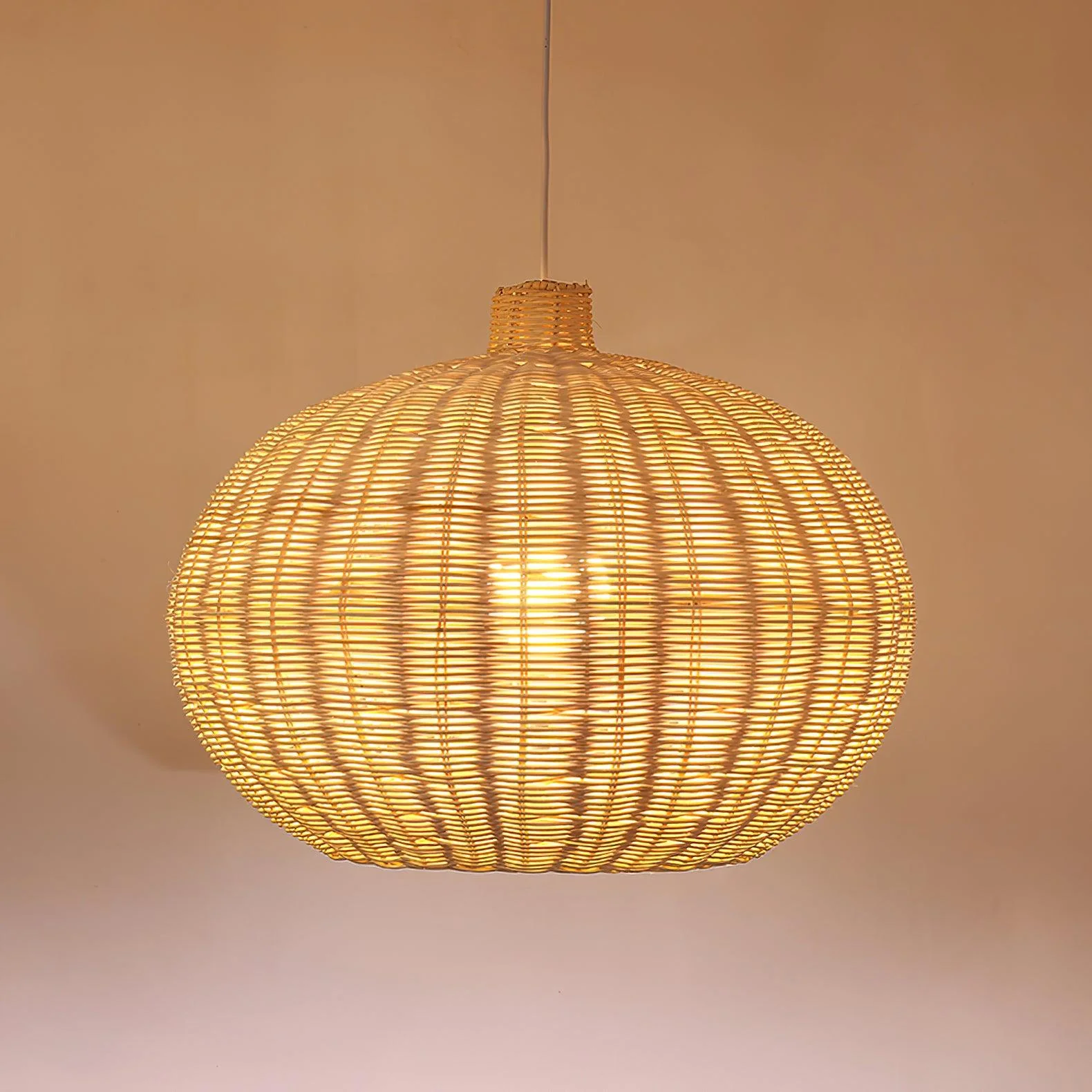 Vintage Rattan Pendant Lamp - Image 12