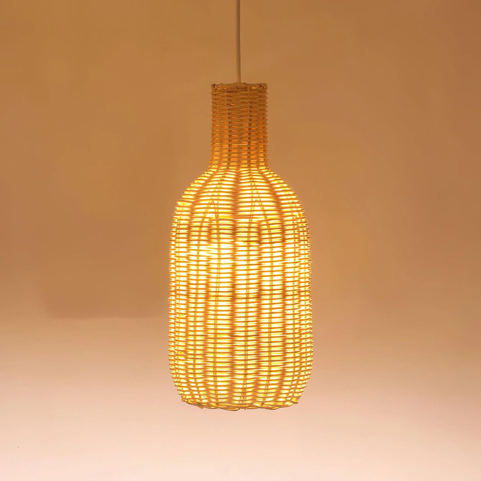 Vintage Rattan Pendant Lamp - Image 13