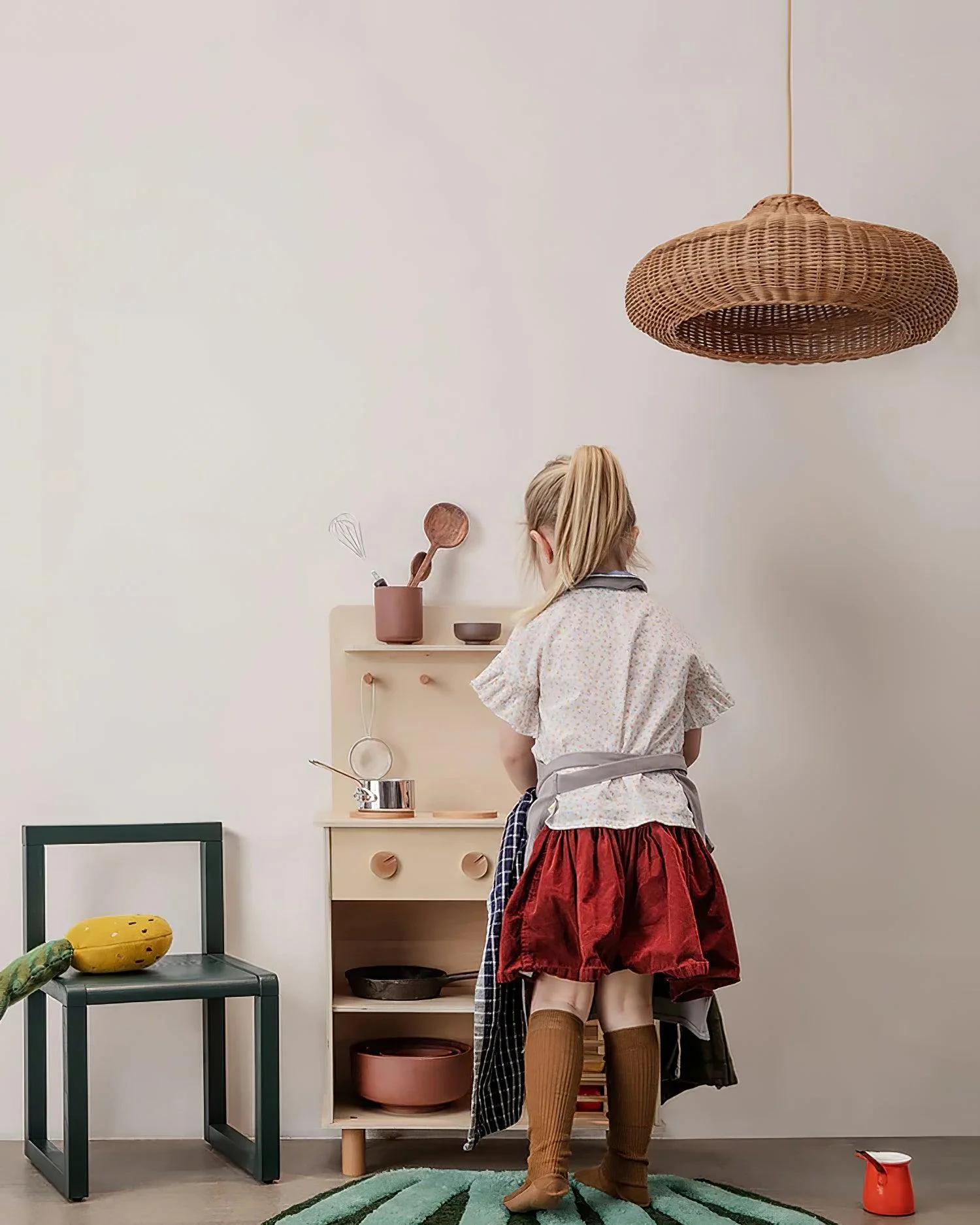 Vintage Rattan Pendant Lamp - Image 17