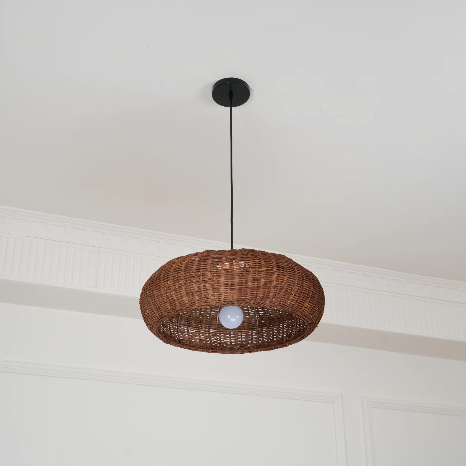 Vintage Rattan Pendant Lamp - Image 40