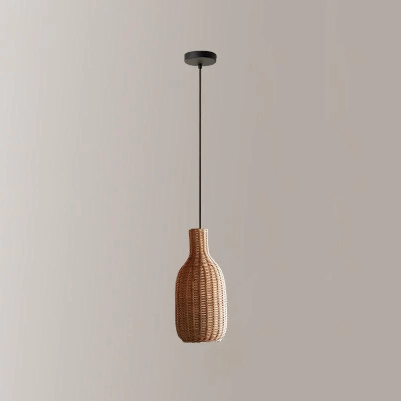 Vintage Rattan Pendant Lamp - Image 43
