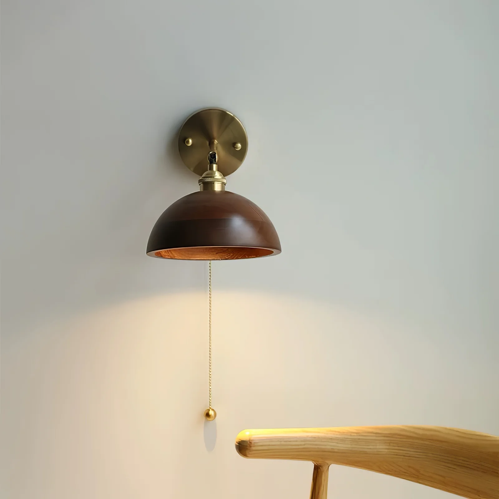 Vintage Wood Wall Lamp - Image 11