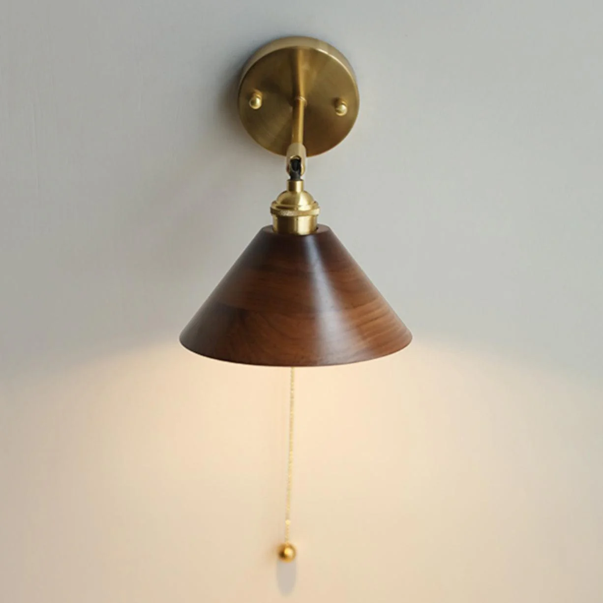 Vintage Wood Wall Lamp - Image 15
