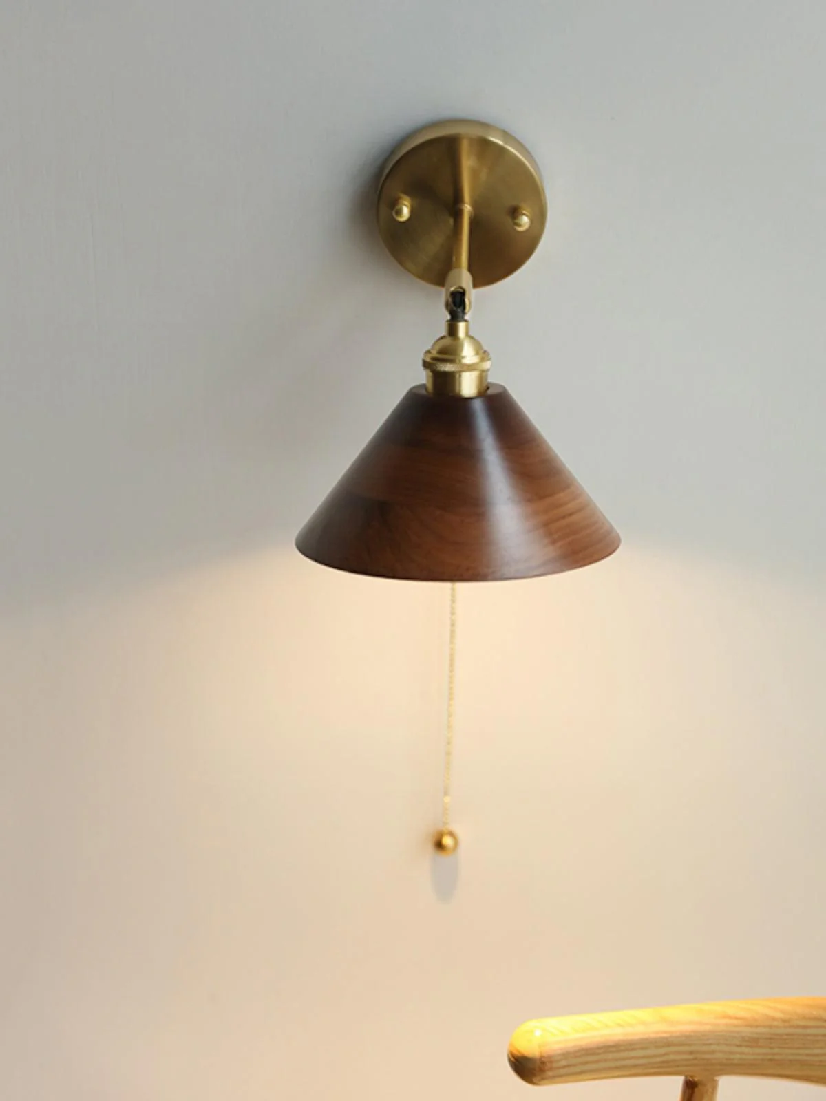 Vintage Wood Wall Lamp - Image 18