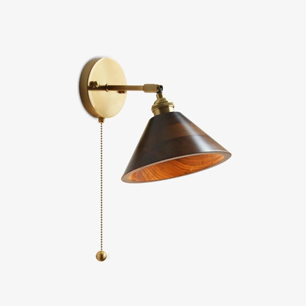 Vintage Wood Wall Lamp - Image 19