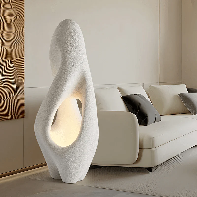 Wabi-Sabi White Floor Lamp - Image 3