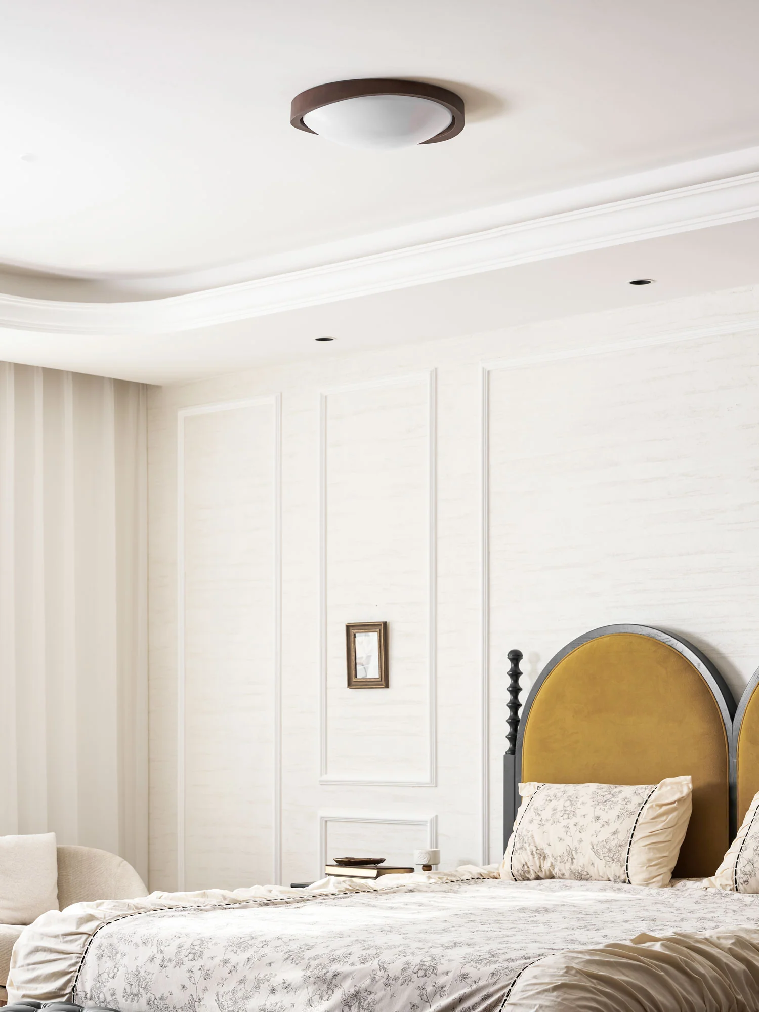 Walnut Curved Edge Ceiling Light - Image 25