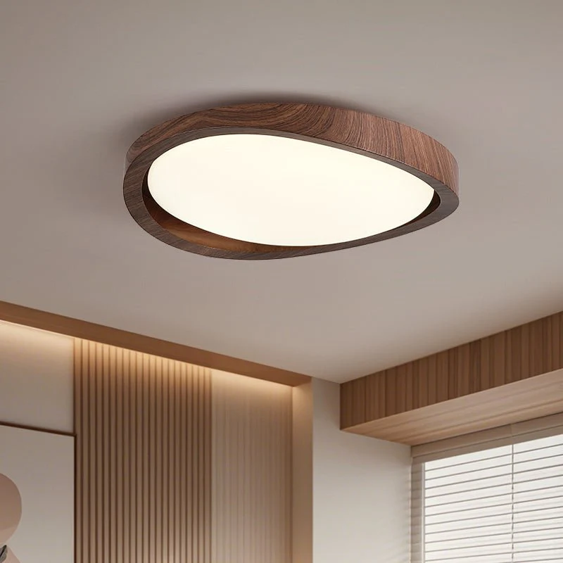 Walnut Curved Edge Ceiling Light - Image 5