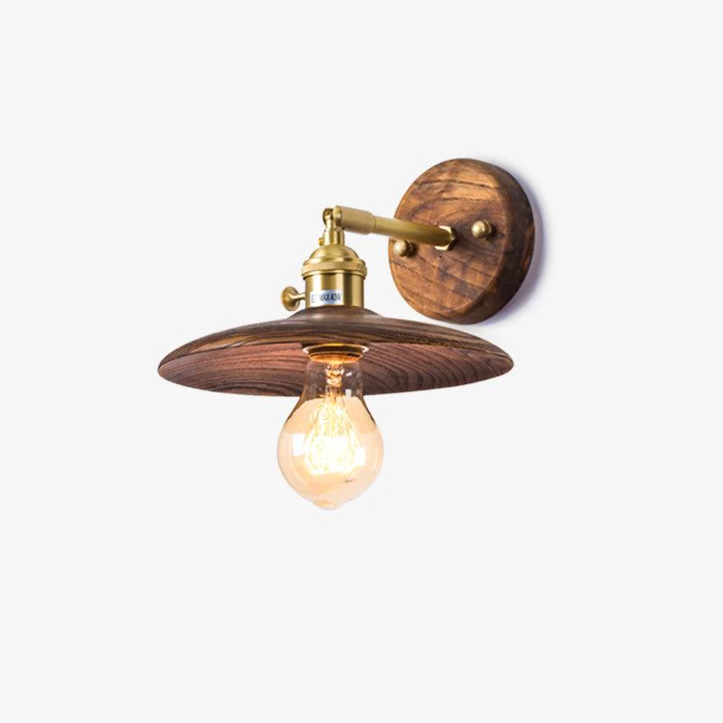 Walnut Flared Wall Light - Image 21