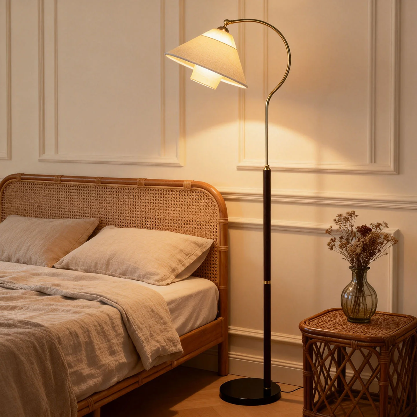 Walnut Gooseneck Floor Lamp - Image 8