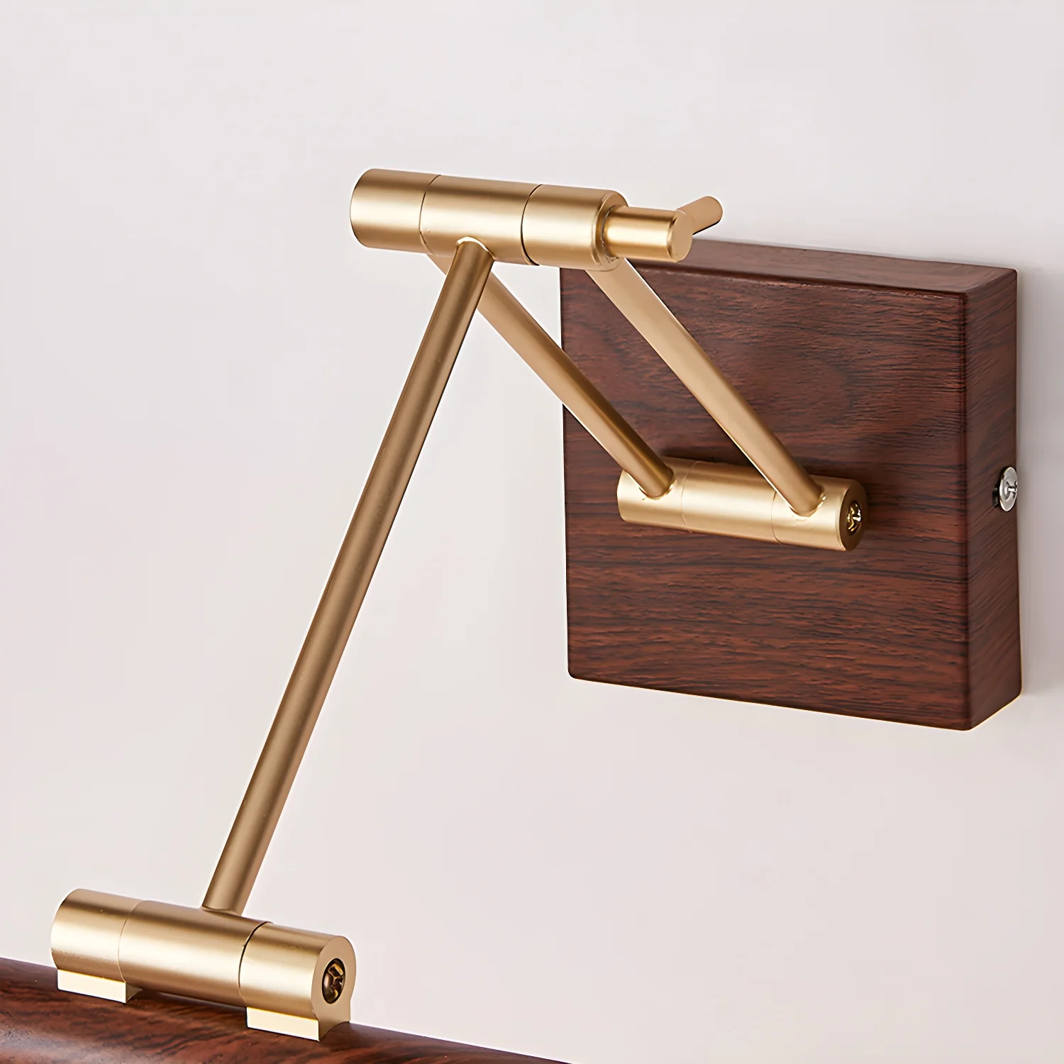 Walnut Color Linear Adjustable Wall Light - Image 11