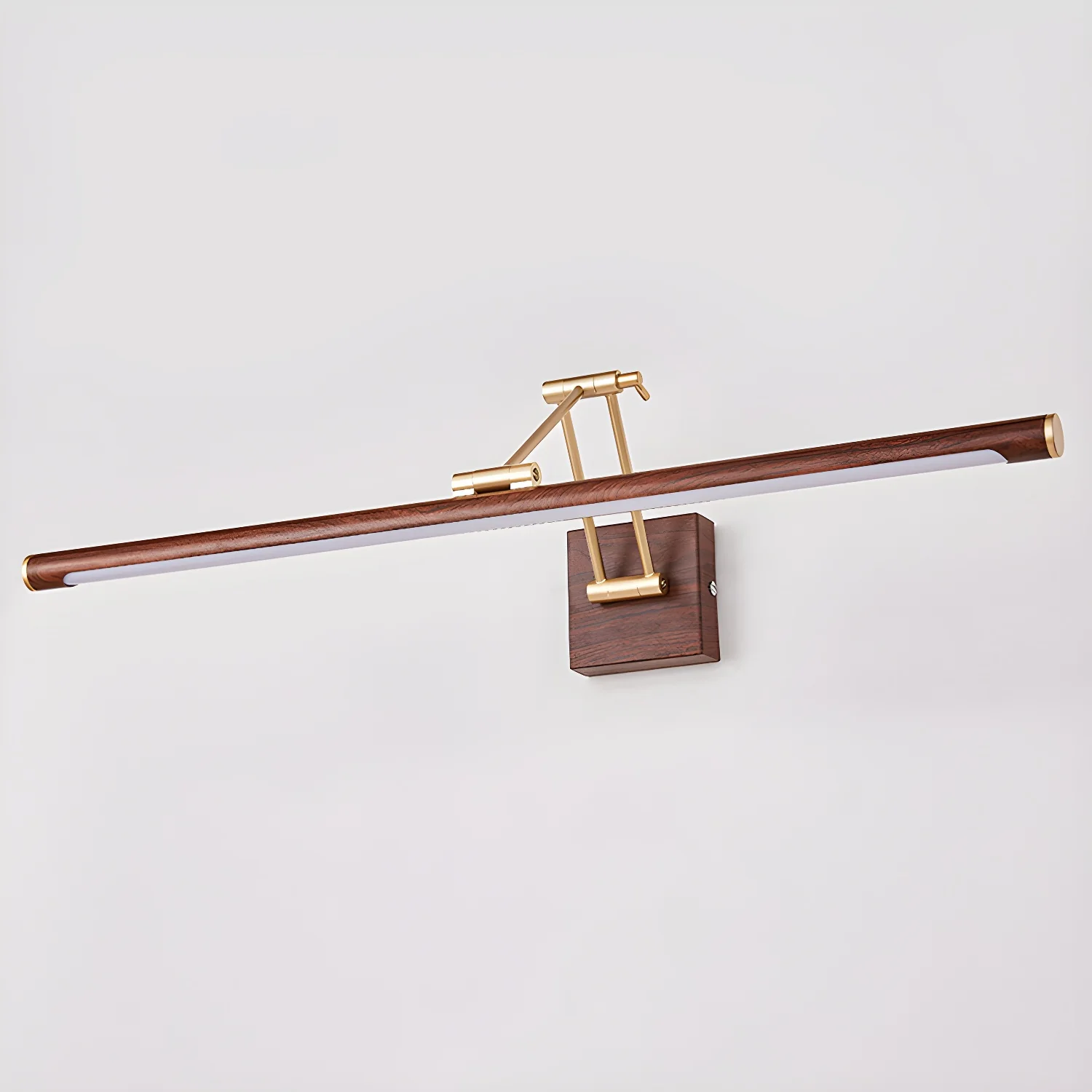 Walnut Color Linear Adjustable Wall Light - Image 14