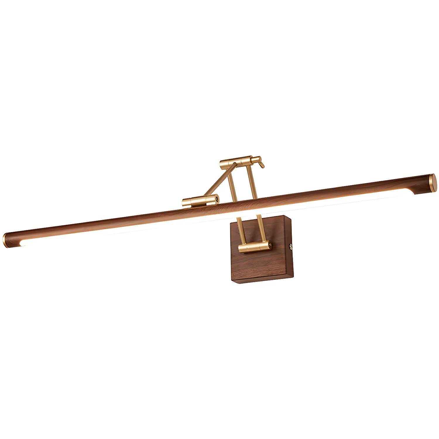 Walnut Color Linear Adjustable Wall Light - Image 15
