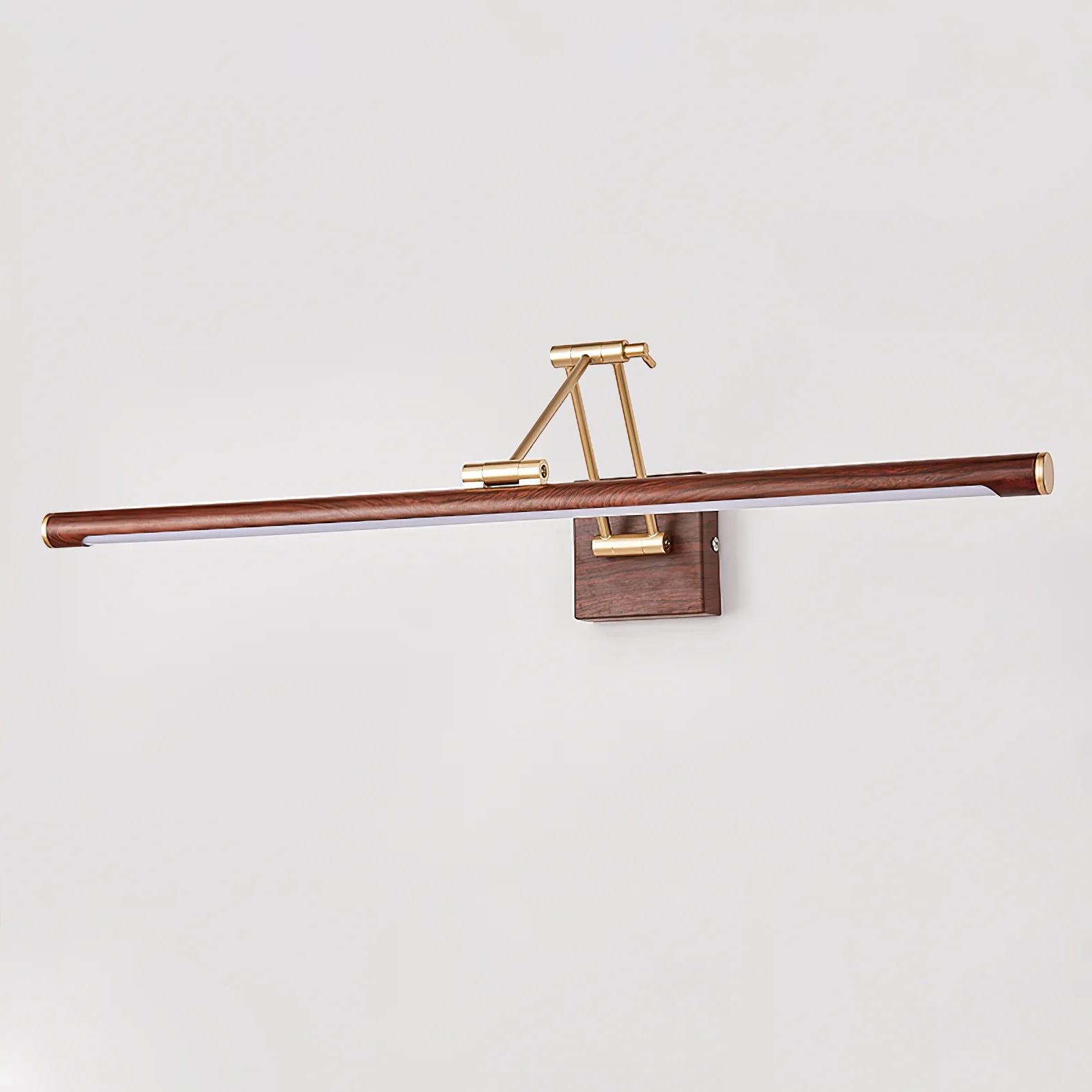 Walnut Color Linear Adjustable Wall Light - Image 23