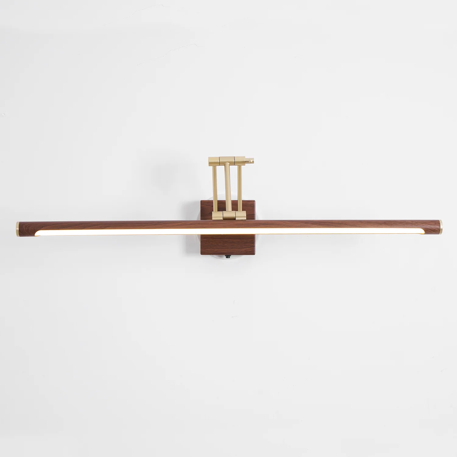 Walnut Color Linear Adjustable Wall Light - Image 39