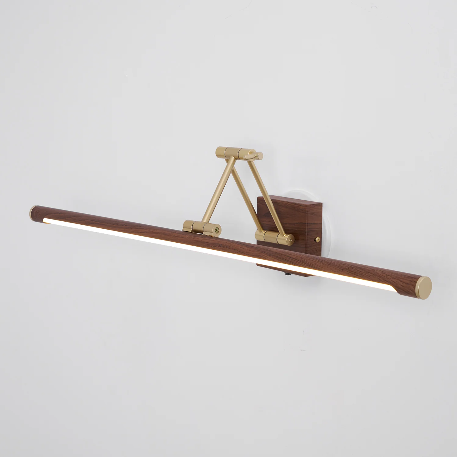 Walnut Color Linear Adjustable Wall Light - Image 42
