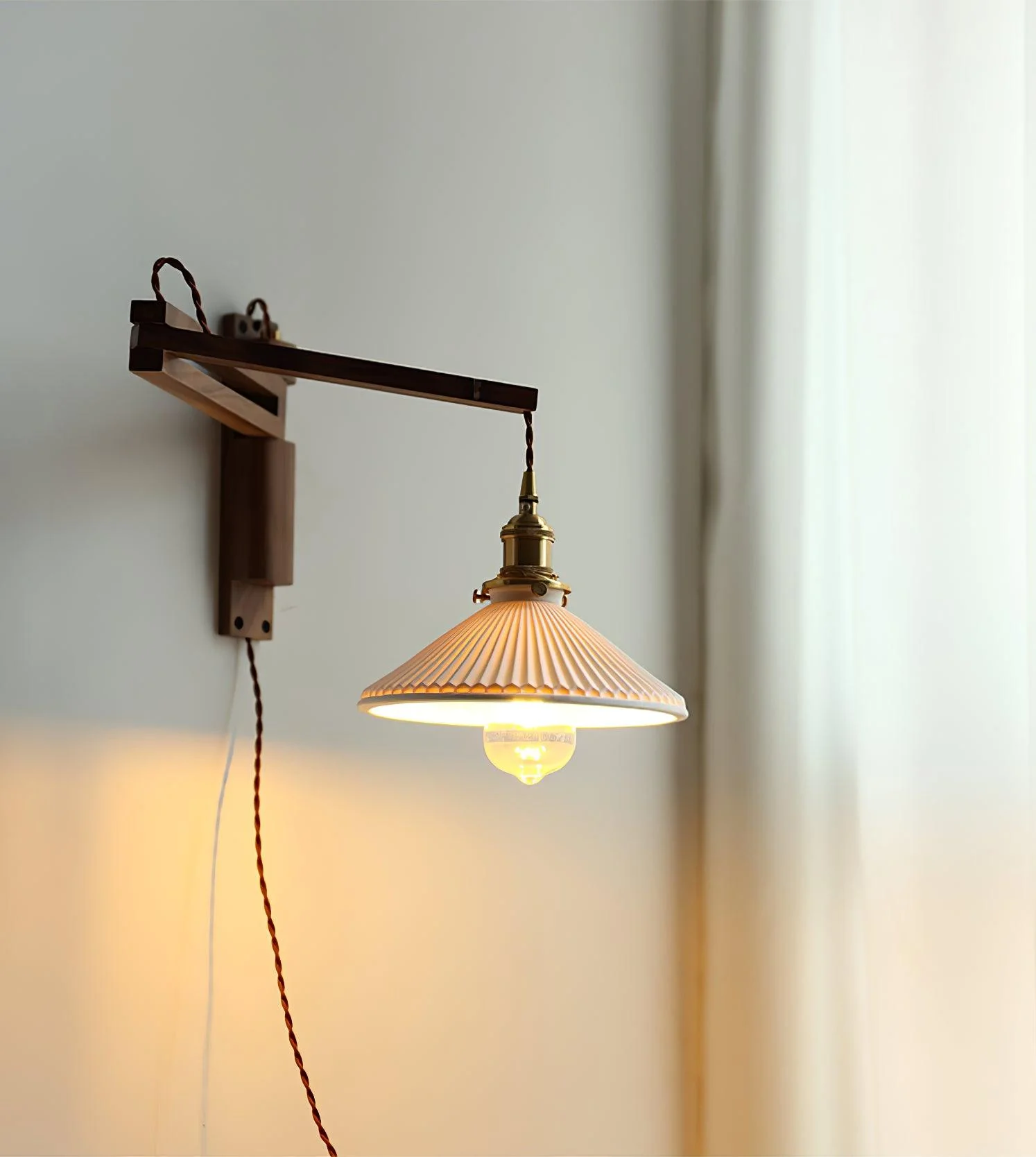 Walnut Telescopic Wall Lamp - Image 17