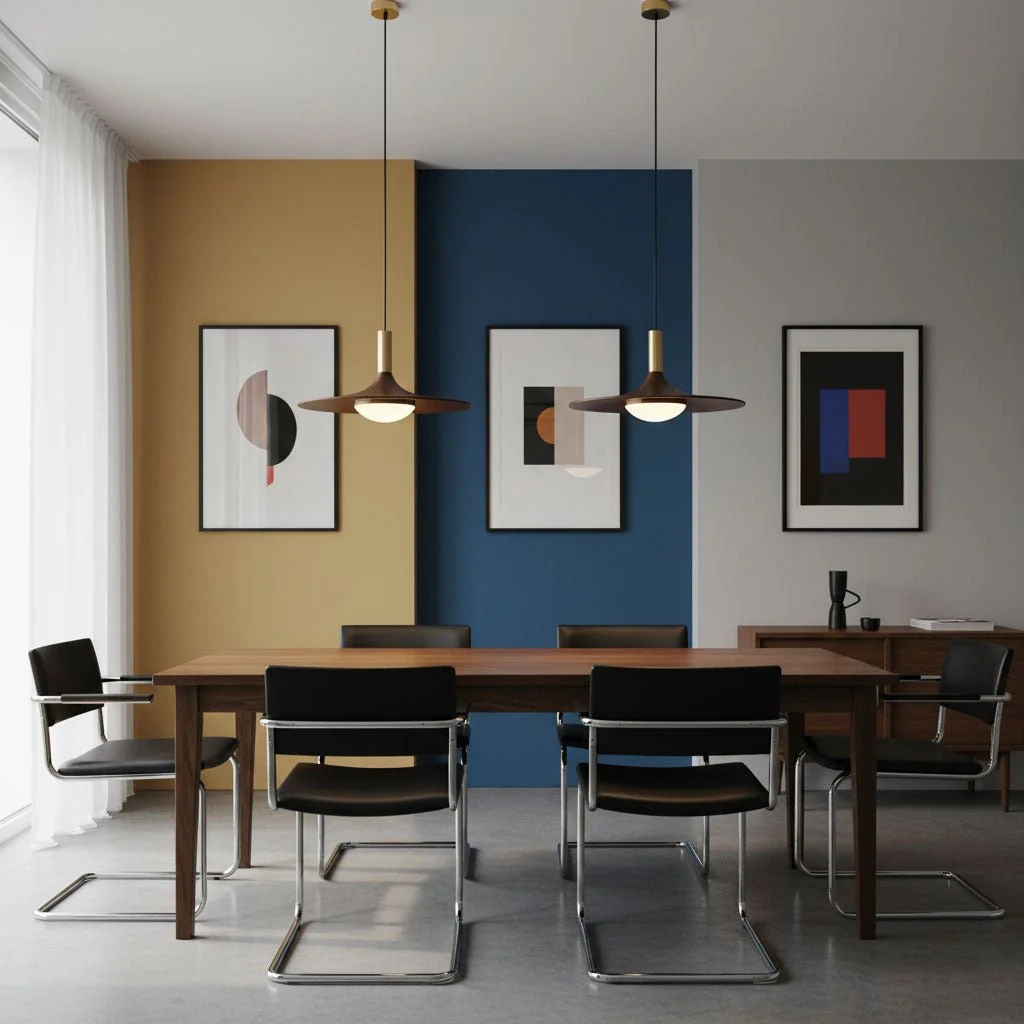 Walnut Wood Dish Pendant Light - Image 7