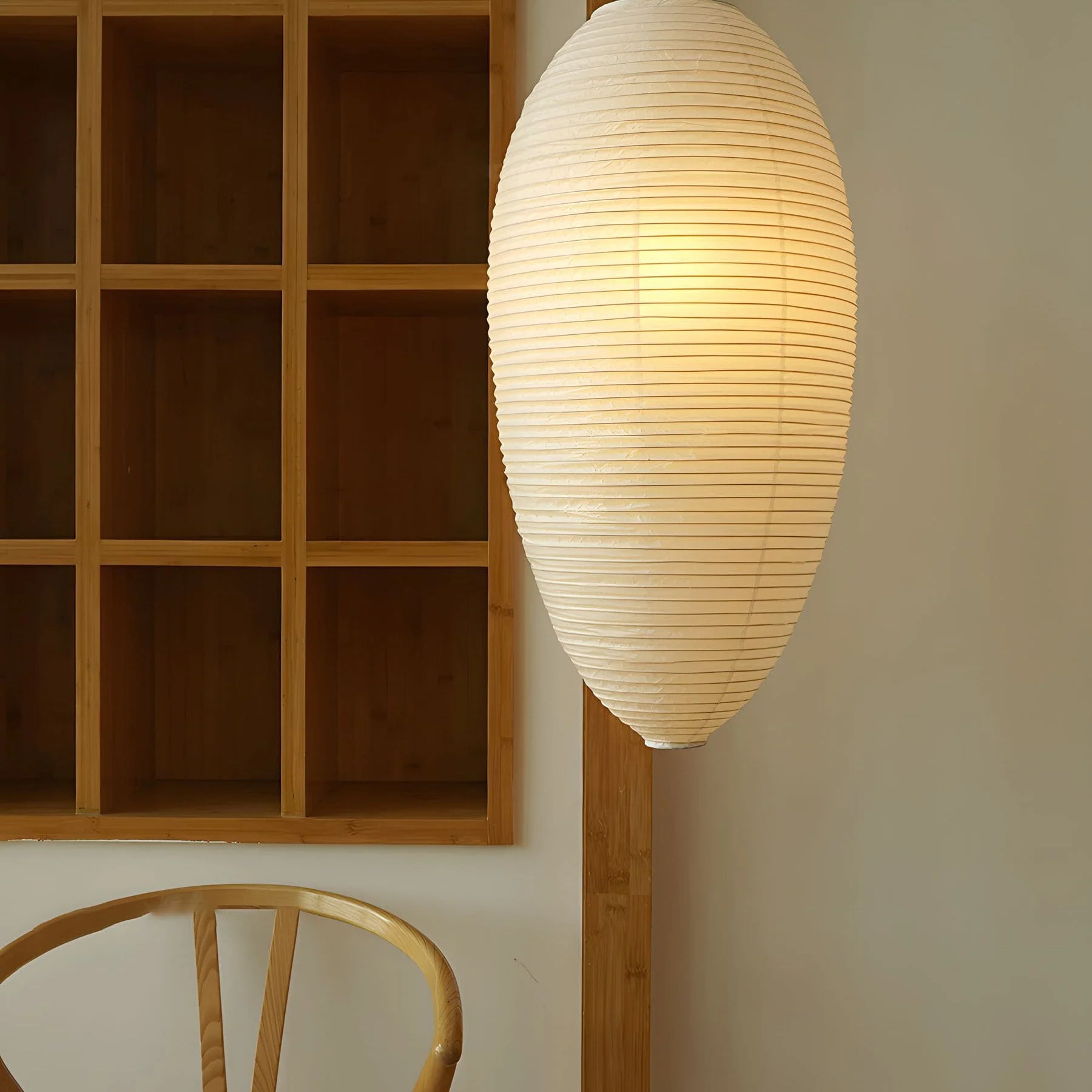 Washi Paper Chestnut Pendant Lamp - Image 22