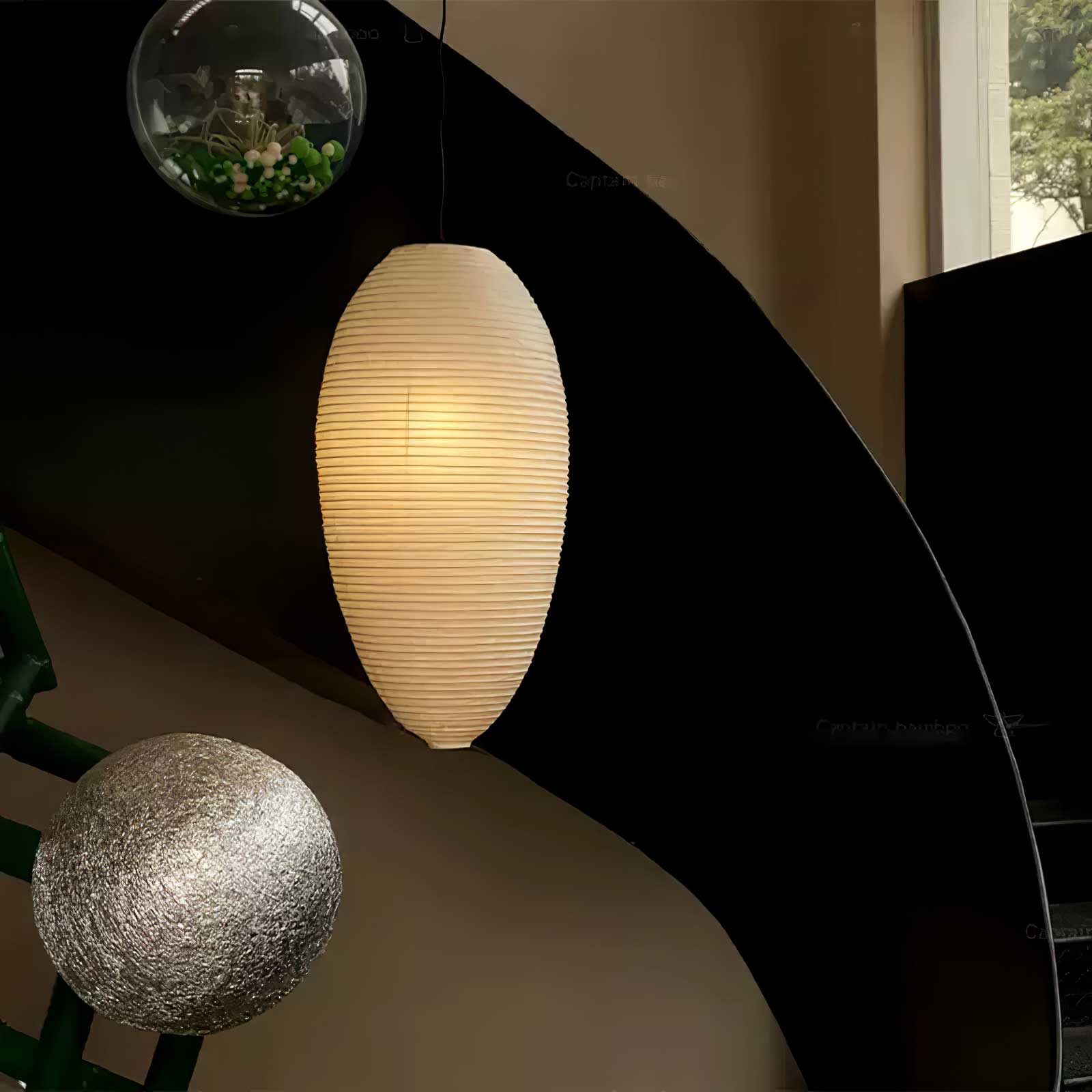 Washi Paper Chestnut Pendant Lamp - Image 26