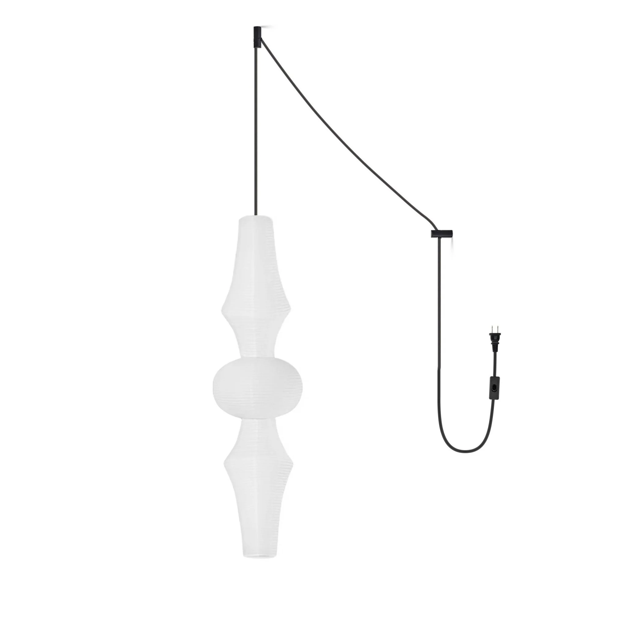 Washi Paper E Pendant Swag Light - Image 24