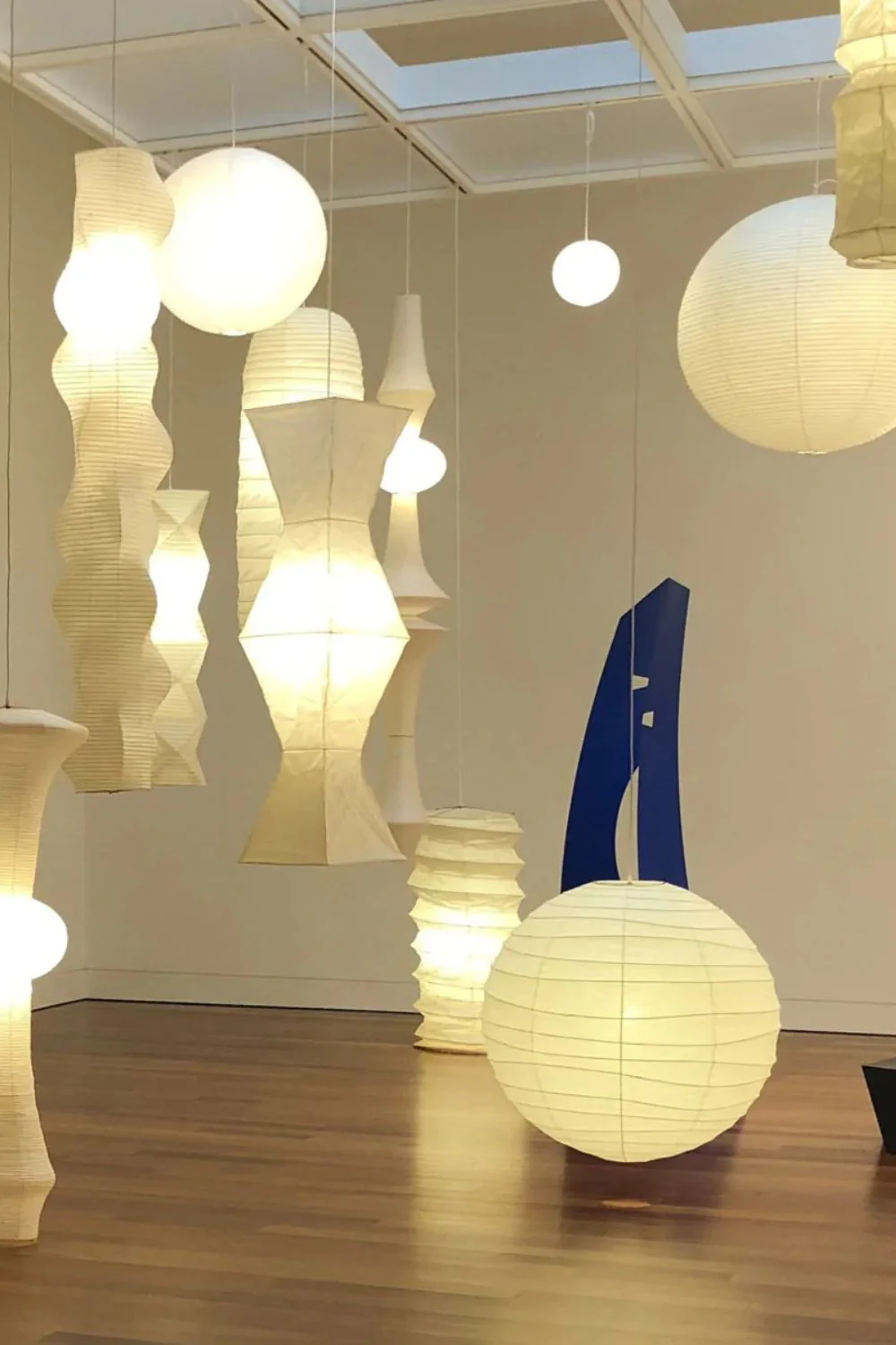 Washi Paper E Pendant Swag Light - Image 5