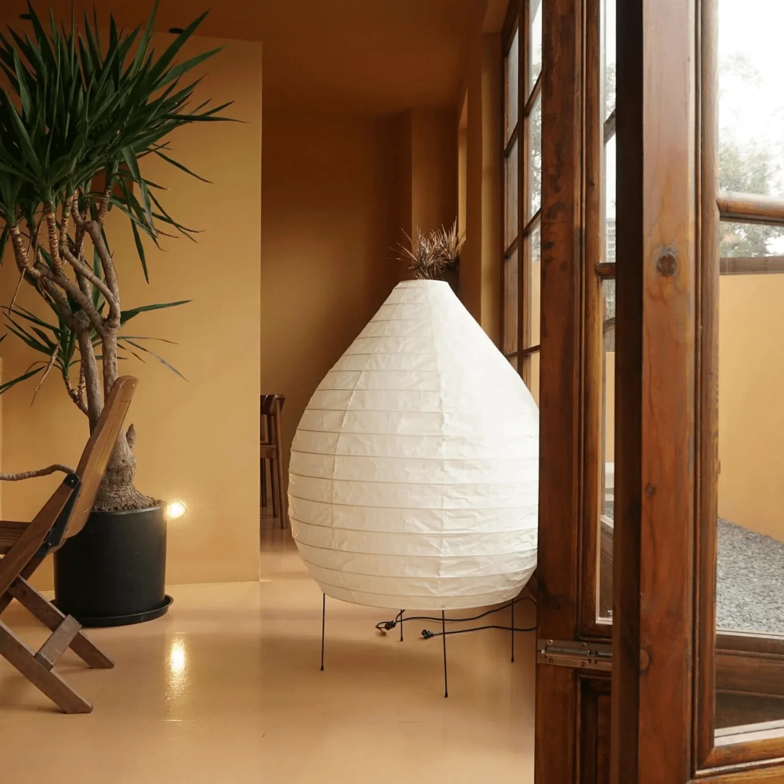 Washi Paper Lantern Floor Lamp - Image 7