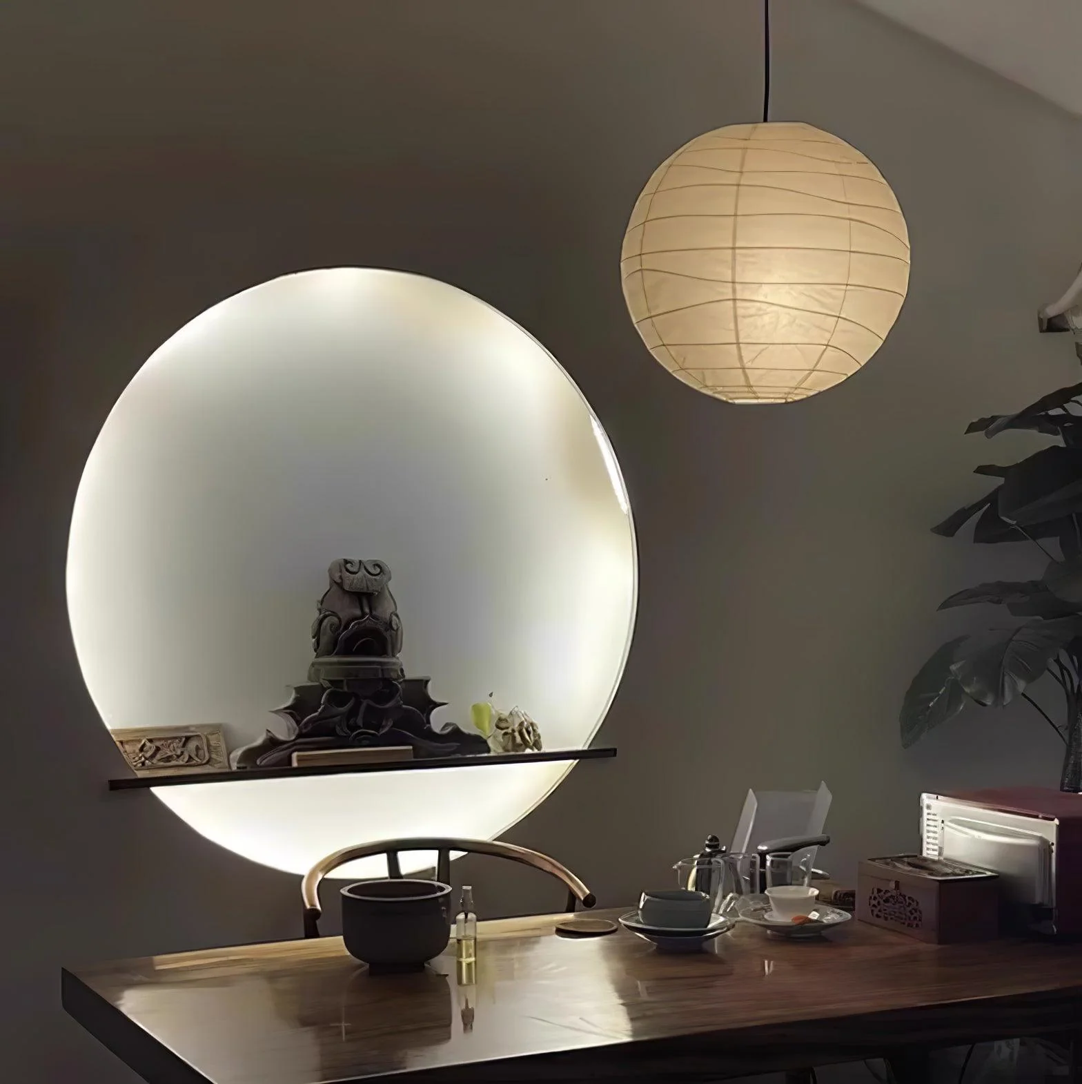 Washi Paper Pendant Swag Lamp - Image 28