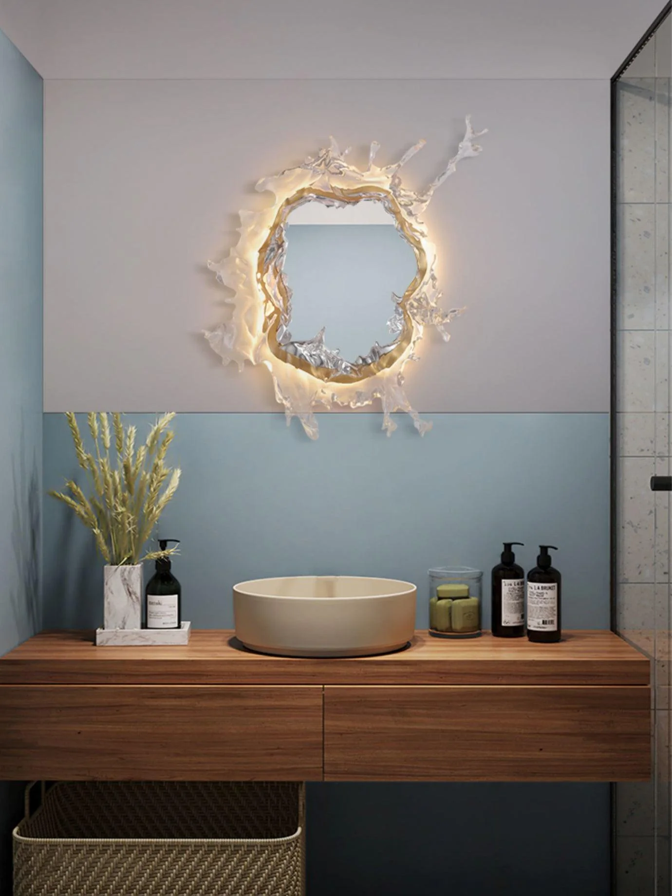 Water Drop Mirror Wall Lamp - Image 12