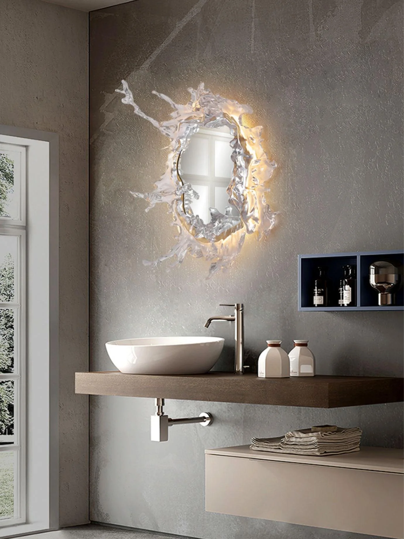 Water Drop Mirror Wall Lamp - Image 13