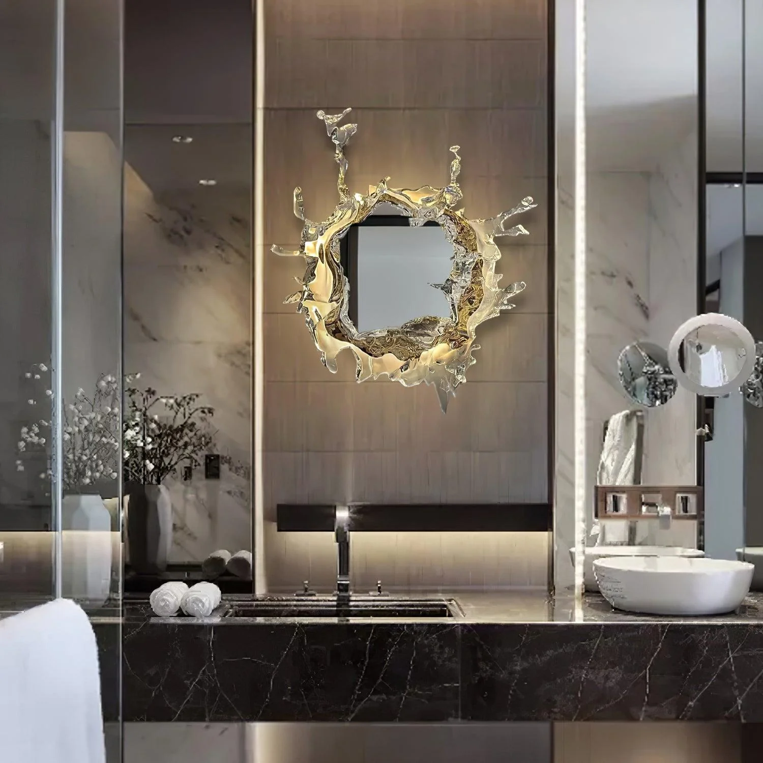 Water Drop Mirror Wall Lamp - Image 8