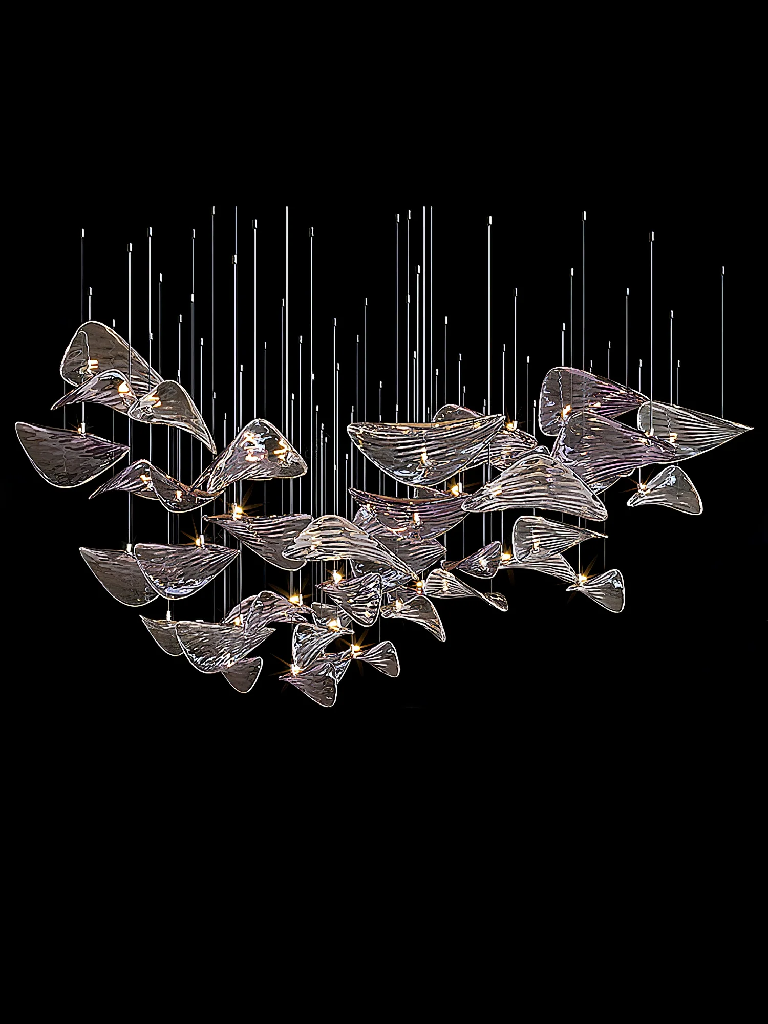 Wave Floating Leaf Chandelier - Image 22