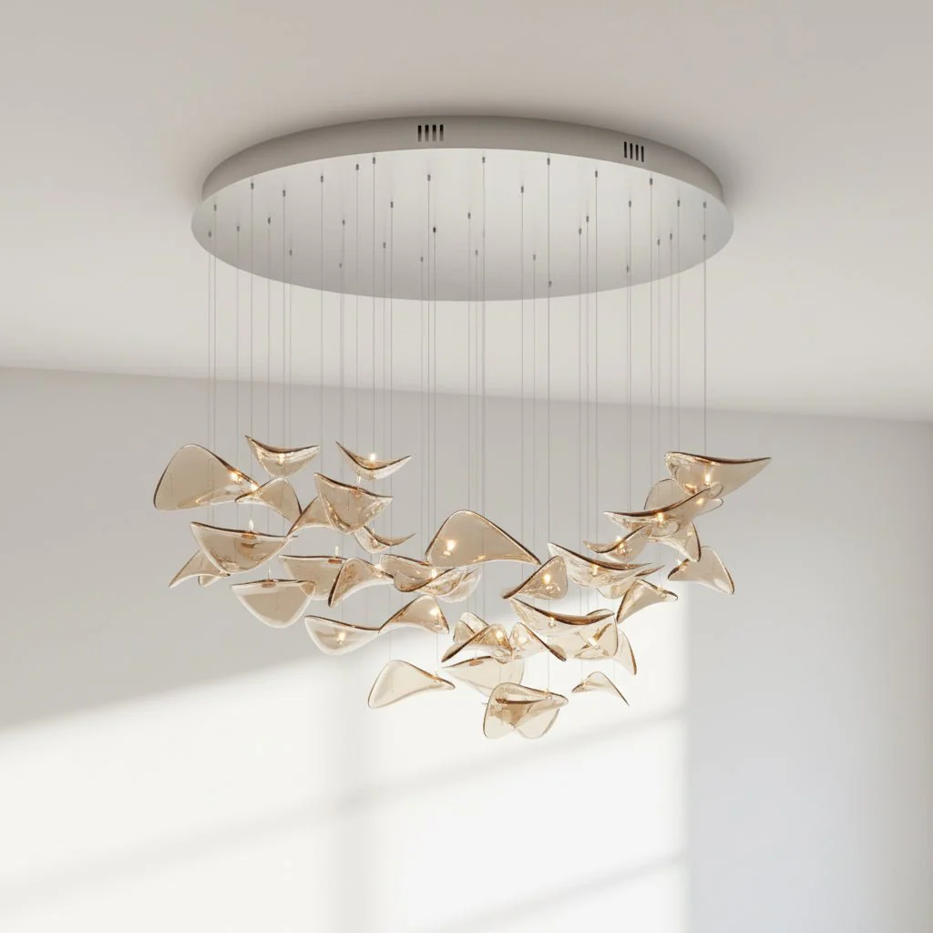 Wave Floating Leaf Chandelier - Image 26