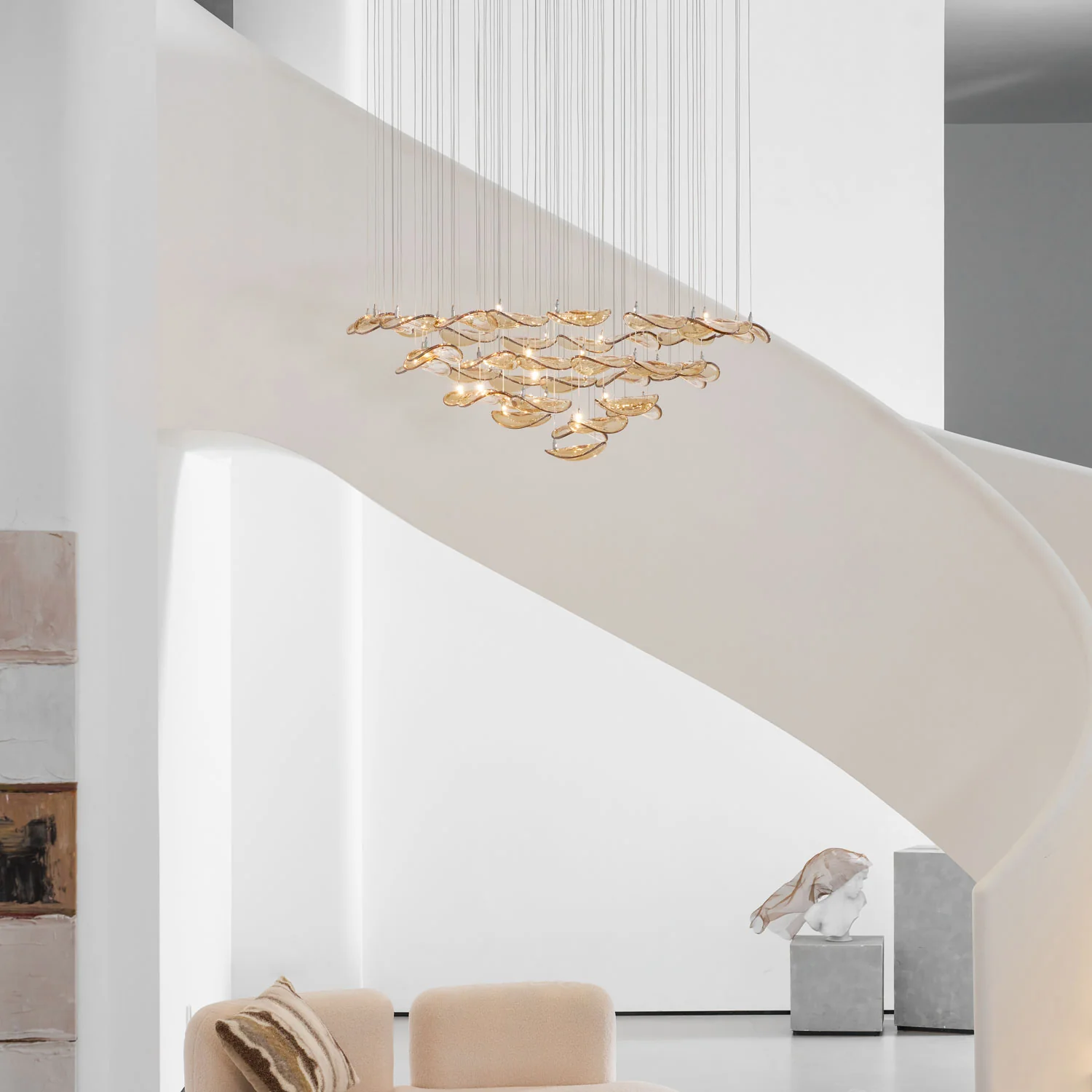 Wave Floating Leaf Chandelier - Image 39