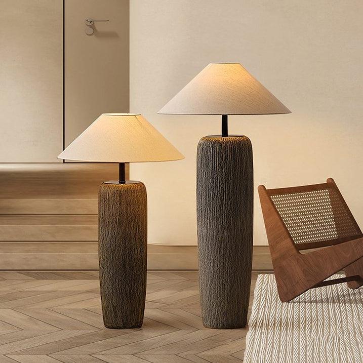 Weathered Wood Grain Floor Lamp - Image 2