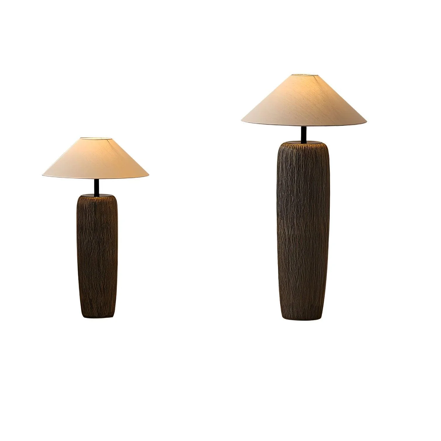 Weathered Wood Grain Floor Lamp - Image 28