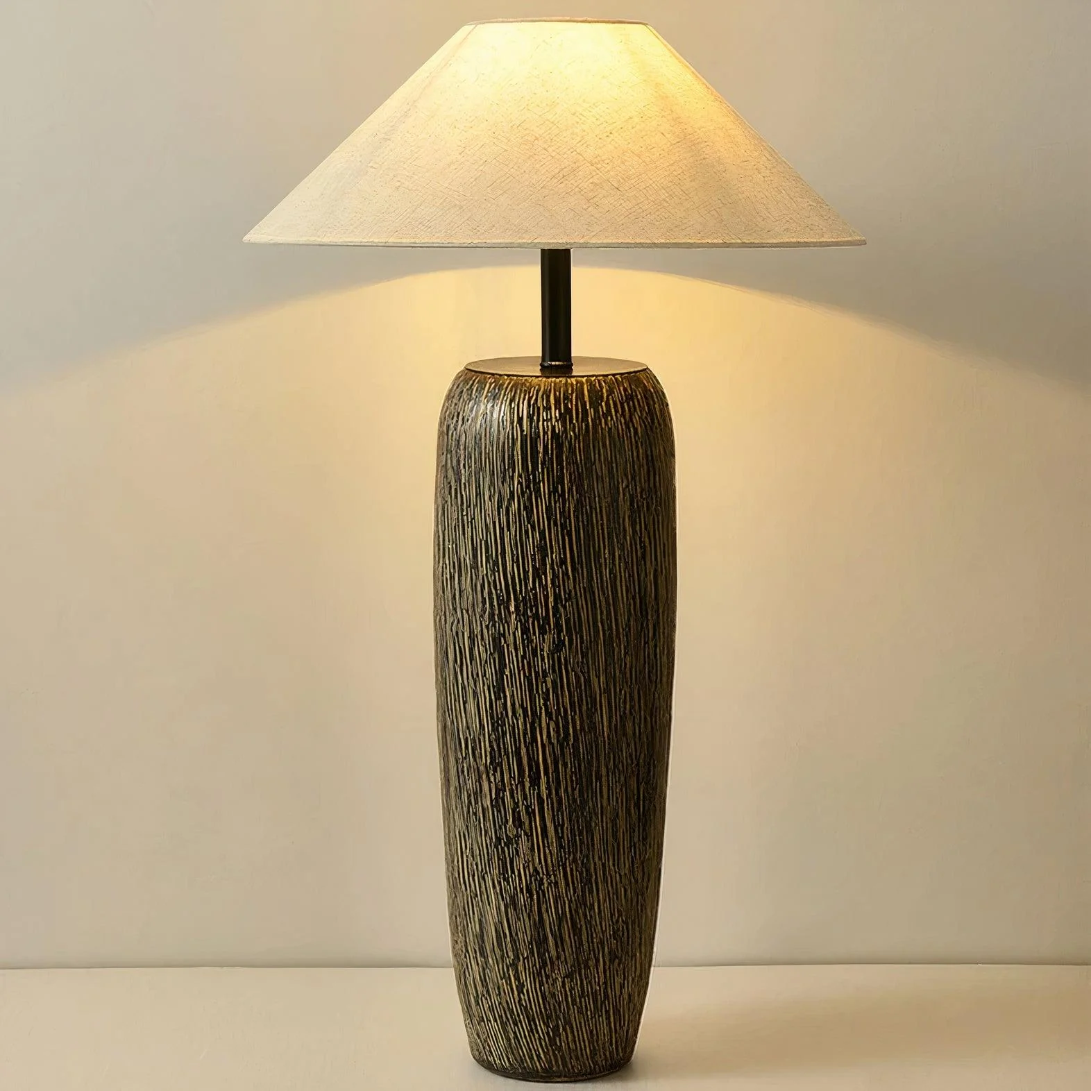 Weathered Wood Grain Floor Lamp - Image 36