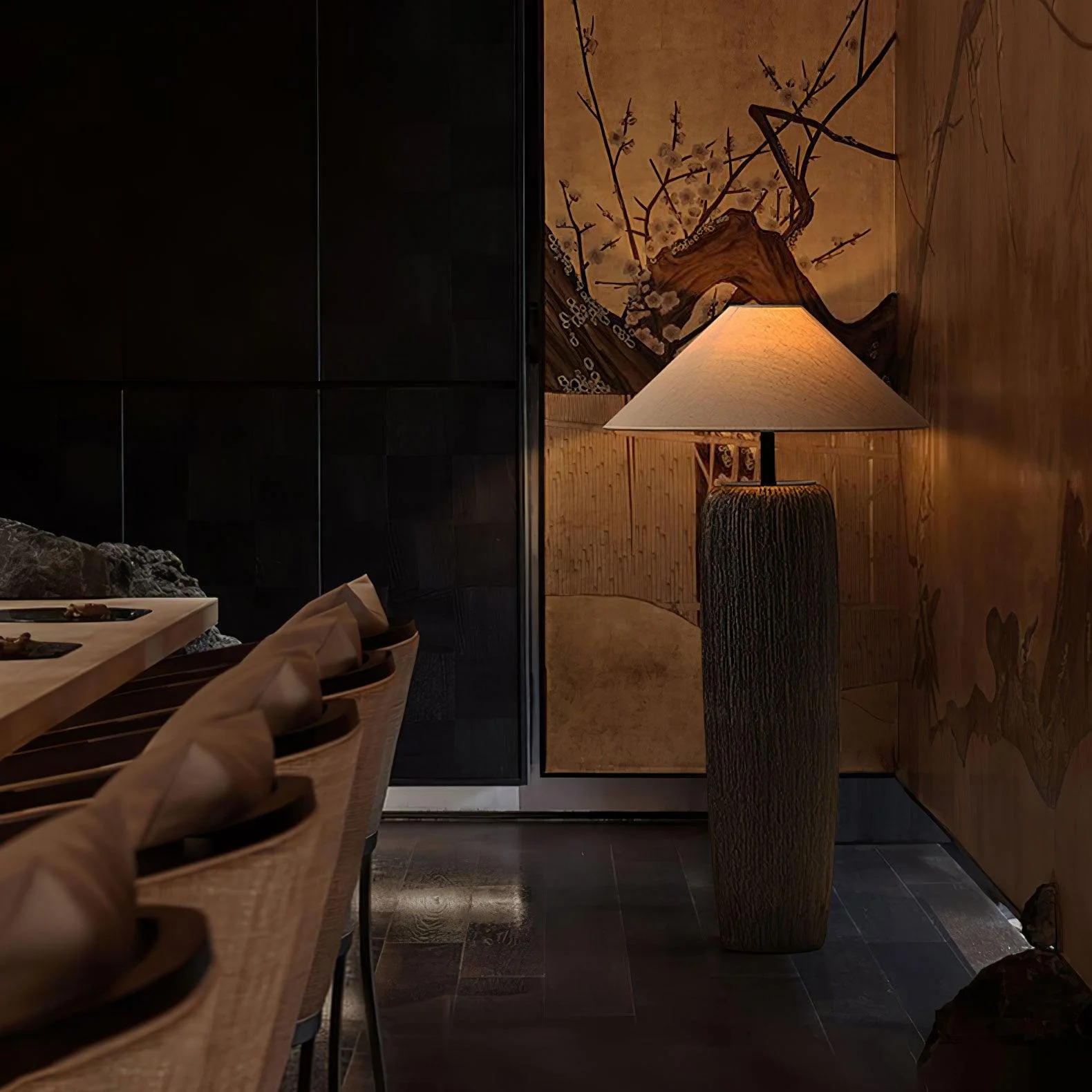 Weathered Wood Grain Floor Lamp - Image 39