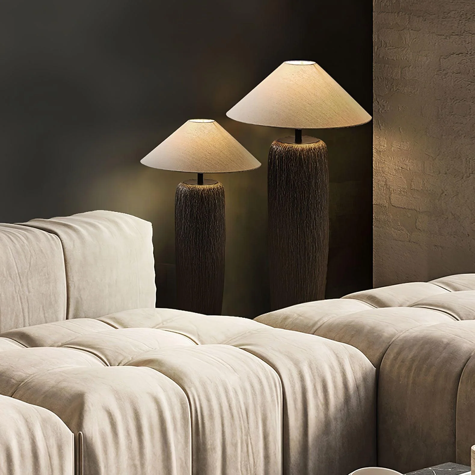 Weathered Wood Grain Floor Lamp - Image 40