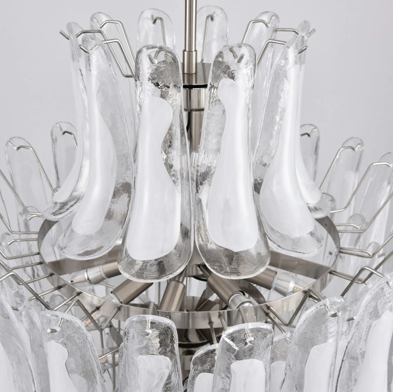 White Cloud Glass Petals Chandelier - Image 17