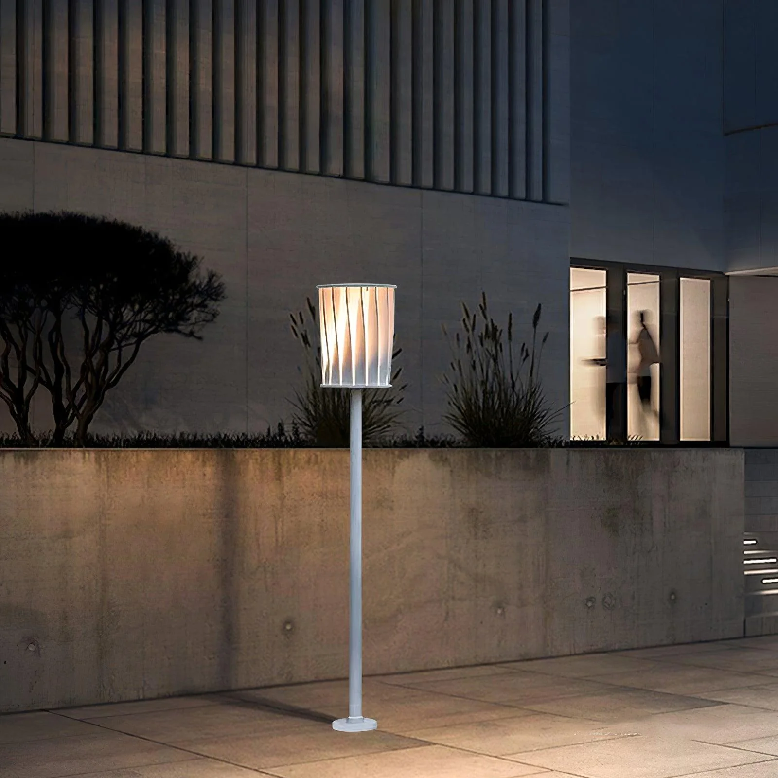 White Column Outdoor Light - Image 12