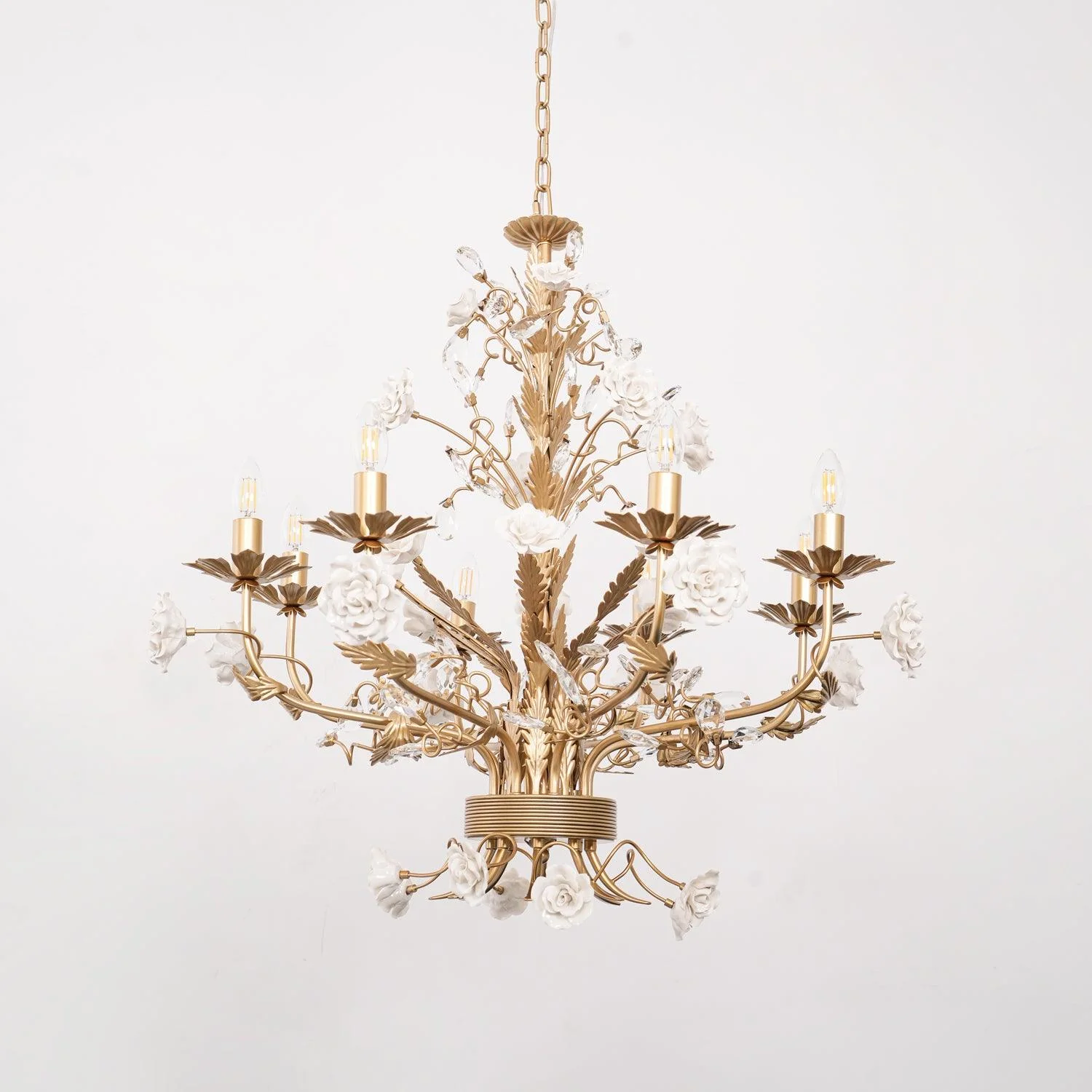 White Rose Crystal Chandelier - Image 22