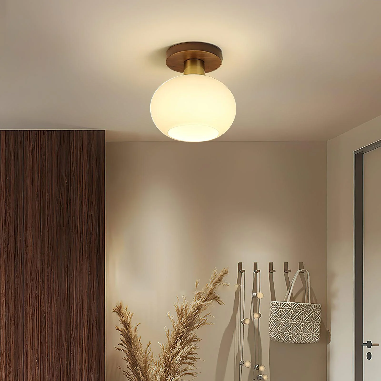 White Shell Ceiling Lamp - Image 10