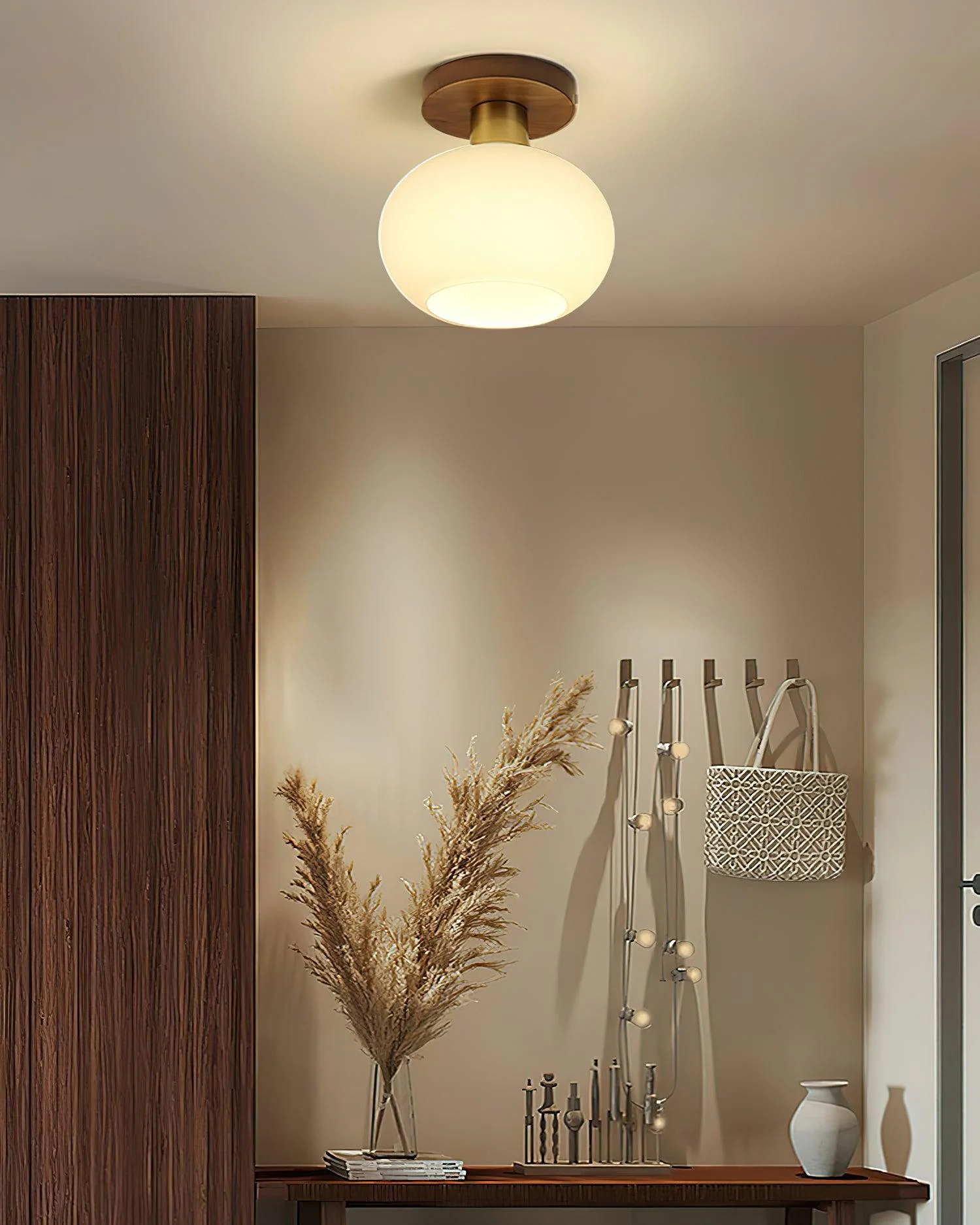 White Shell Ceiling Lamp - Image 14