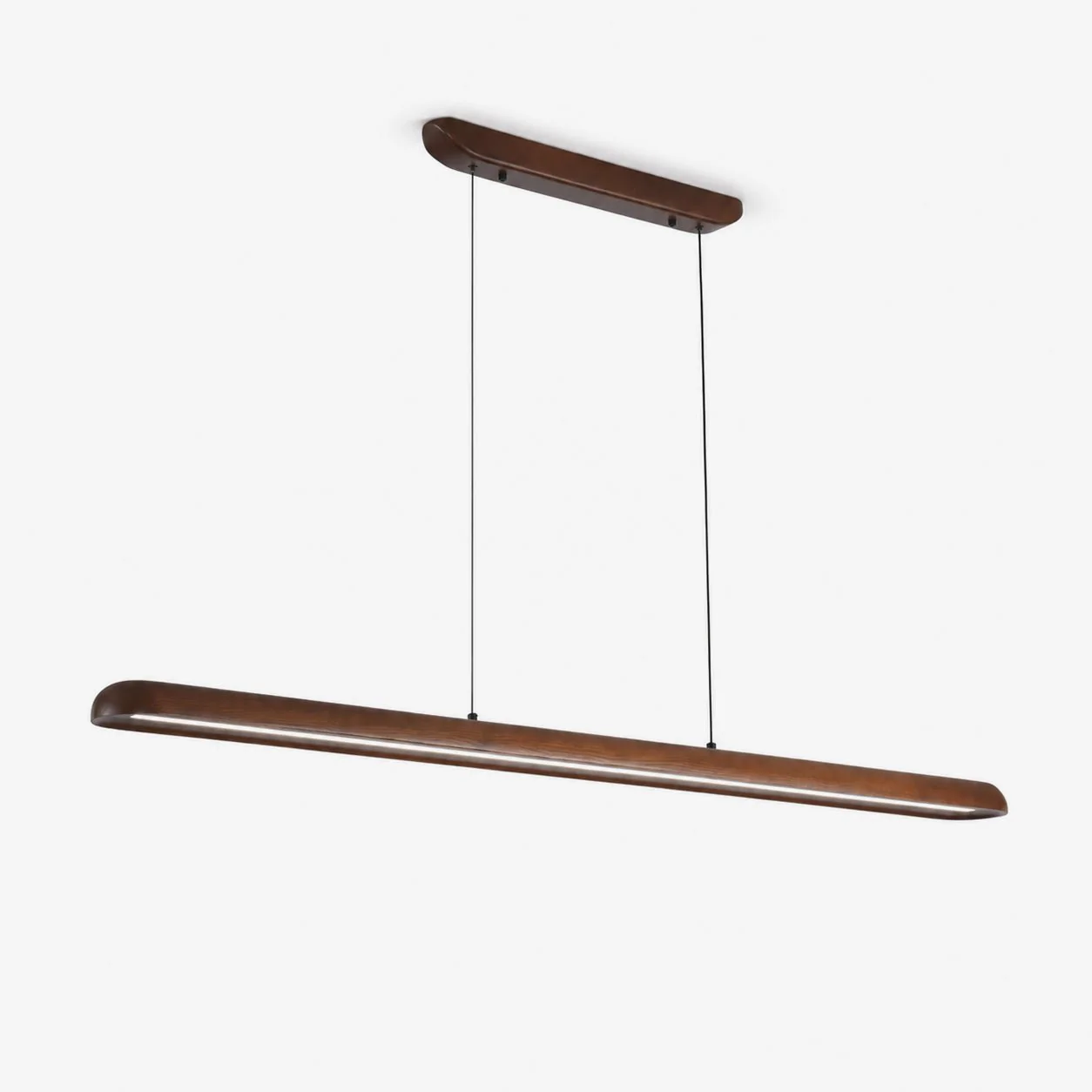 Wide Wood Linear Pendant Light - Image 10