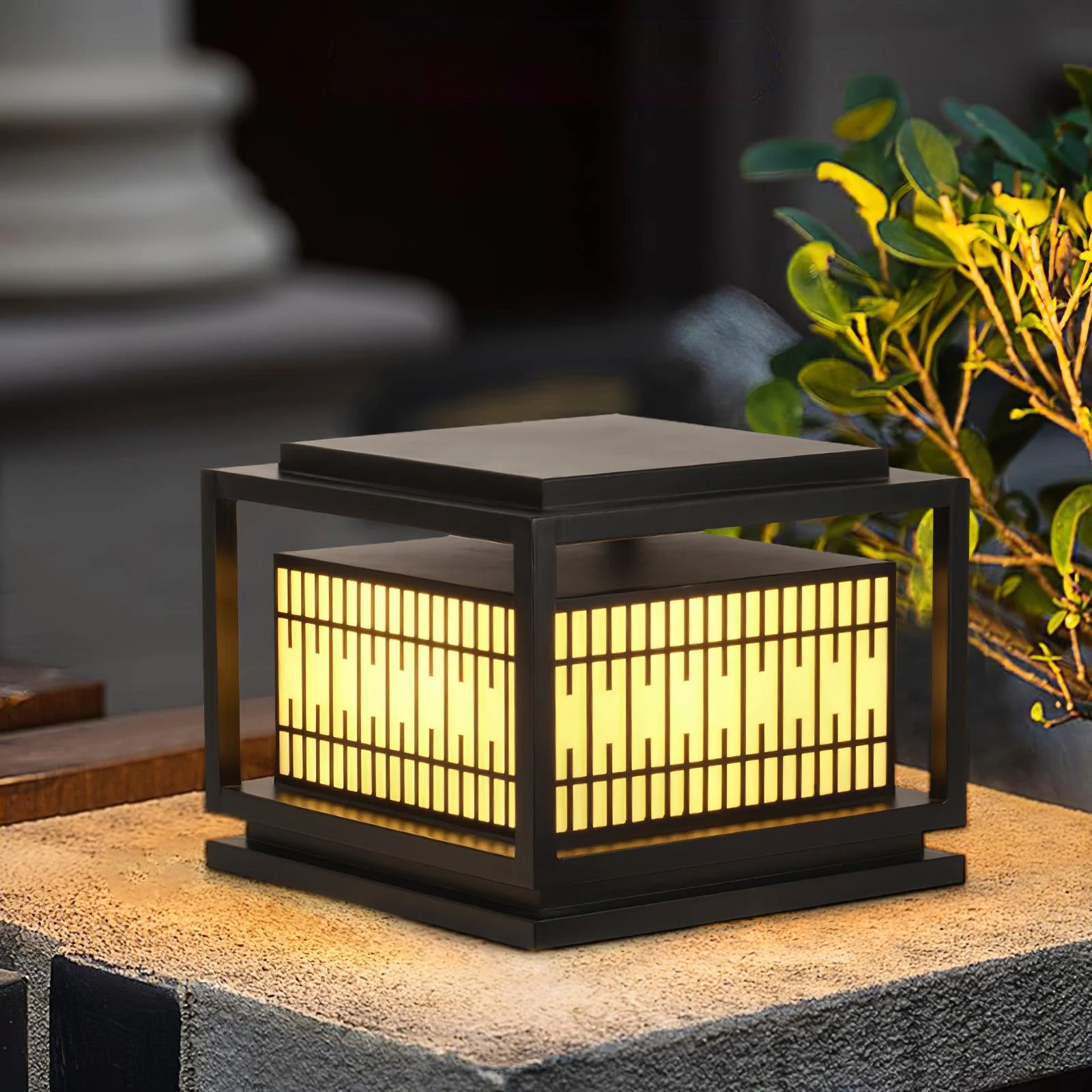 Window Grille Outdoor Post Light - Image 12