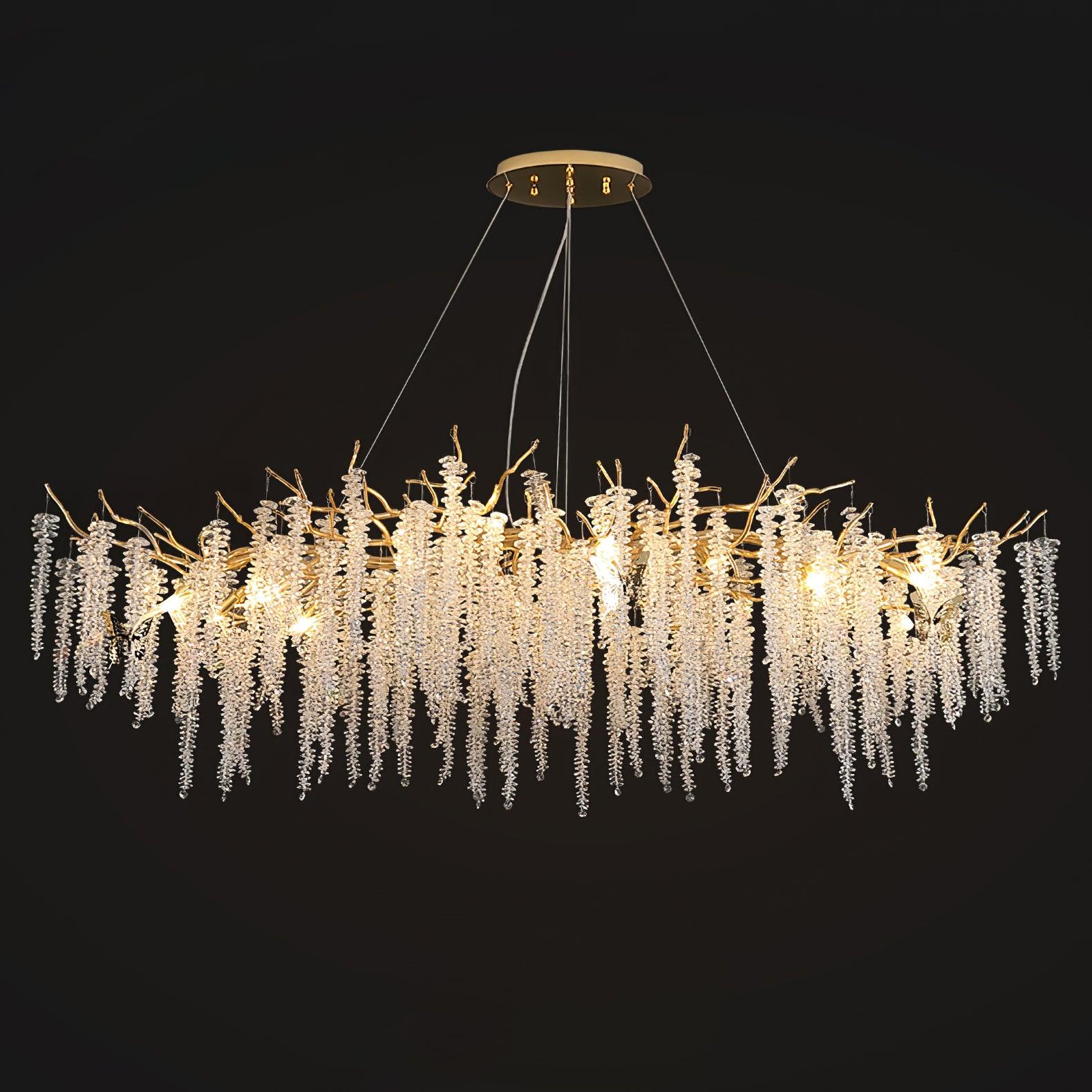 Wisteria Flower Crystal Chandelier - Image 24