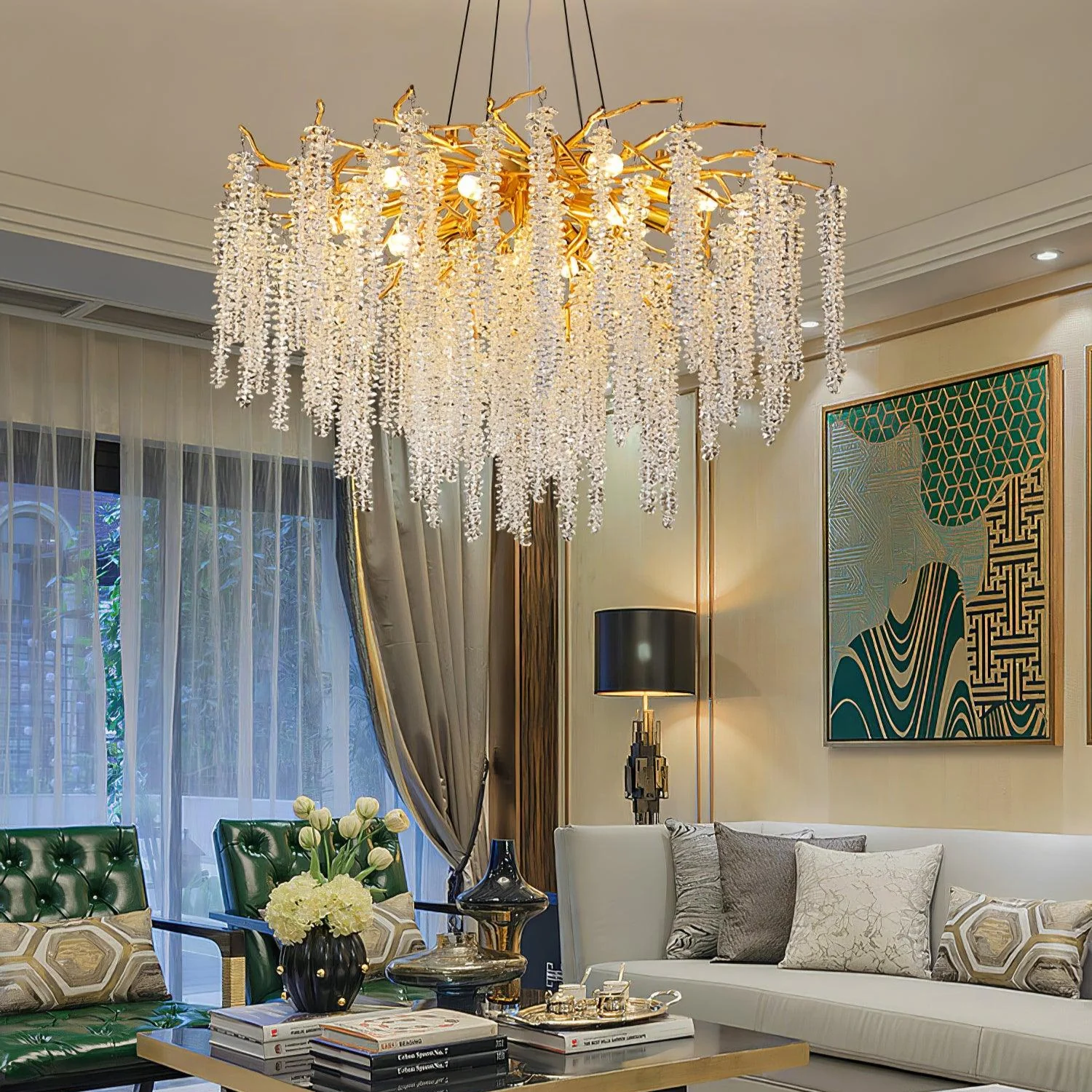 Wisteria Flower Crystal Chandelier - Image 26