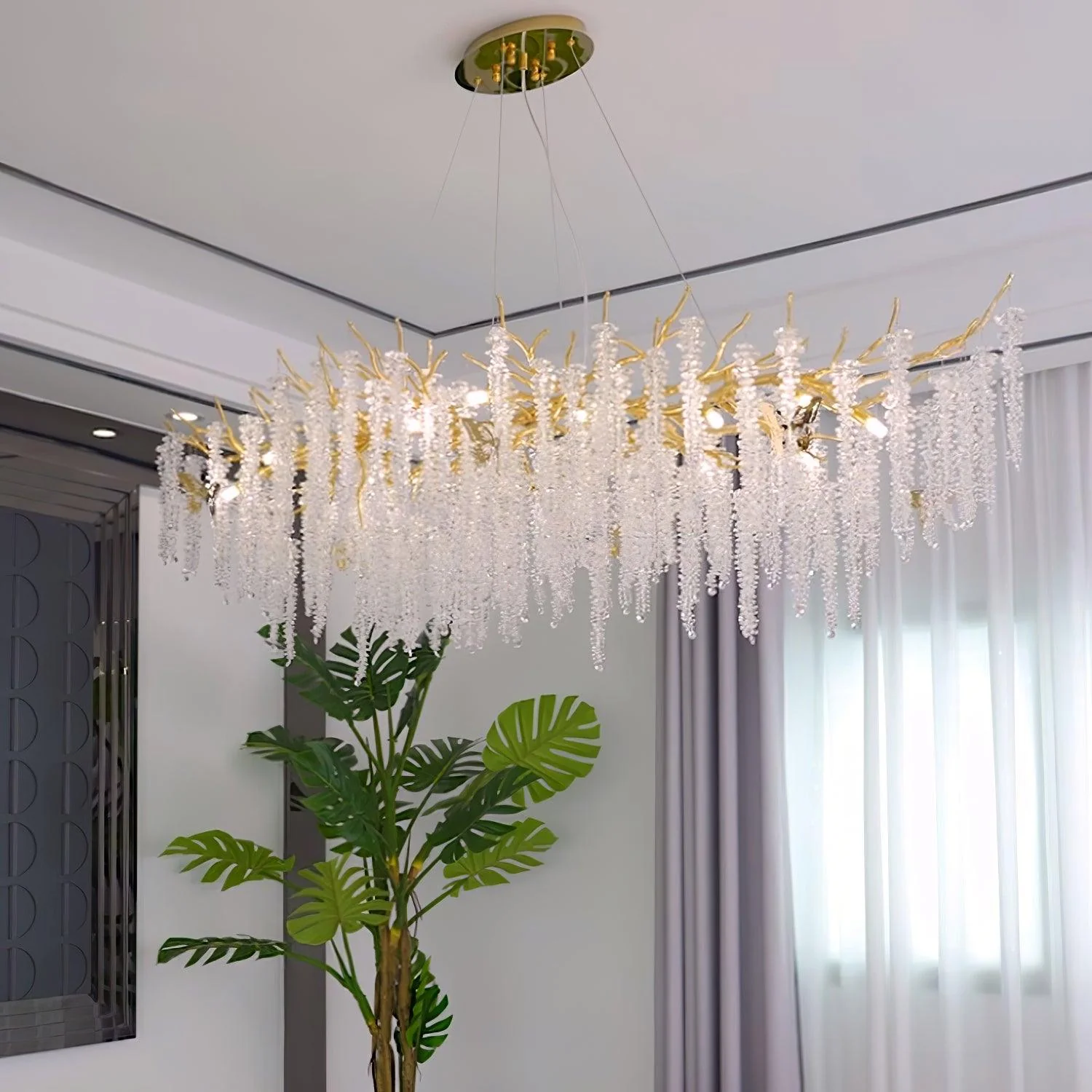 Wisteria Flower Crystal Chandelier - Image 28